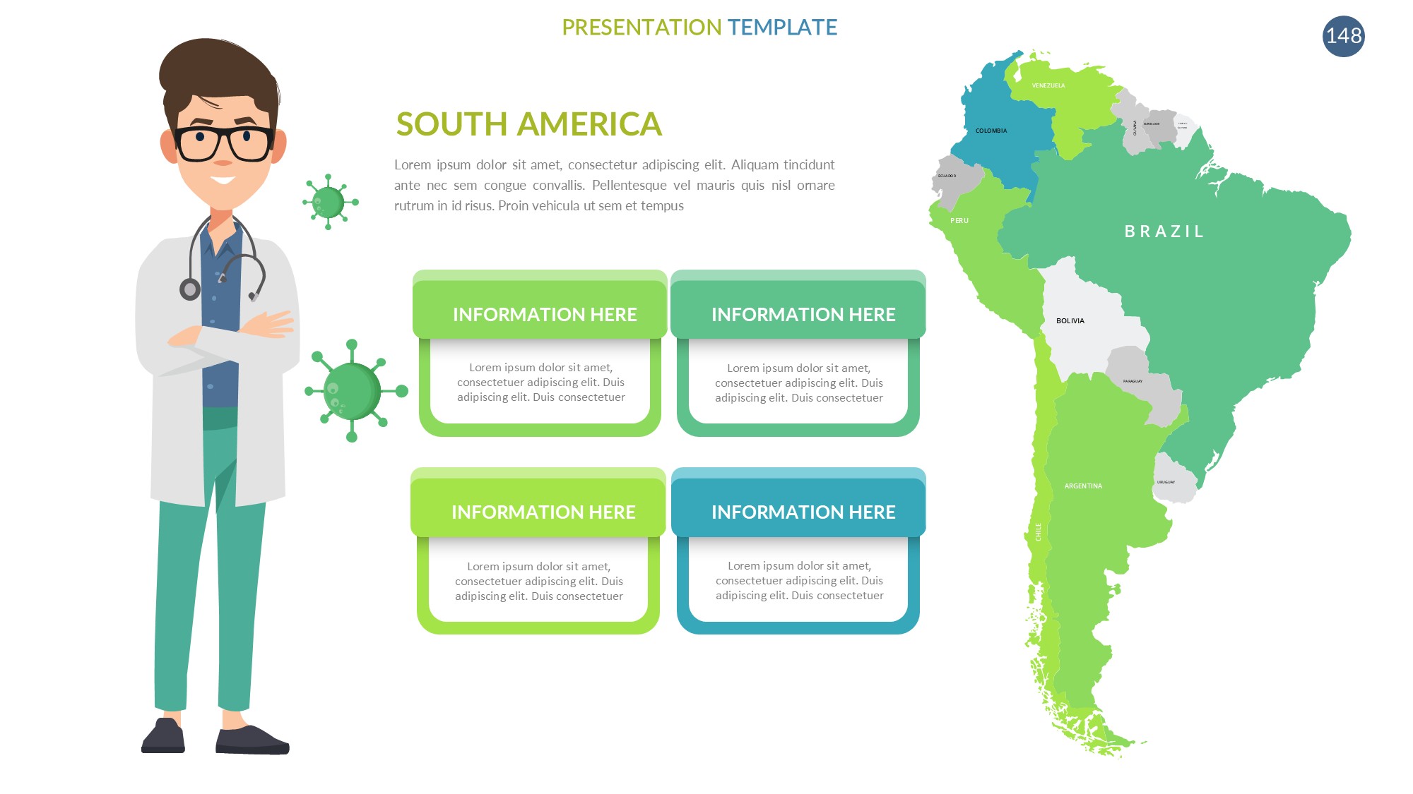 医疗医药图形信息图示PPT模板