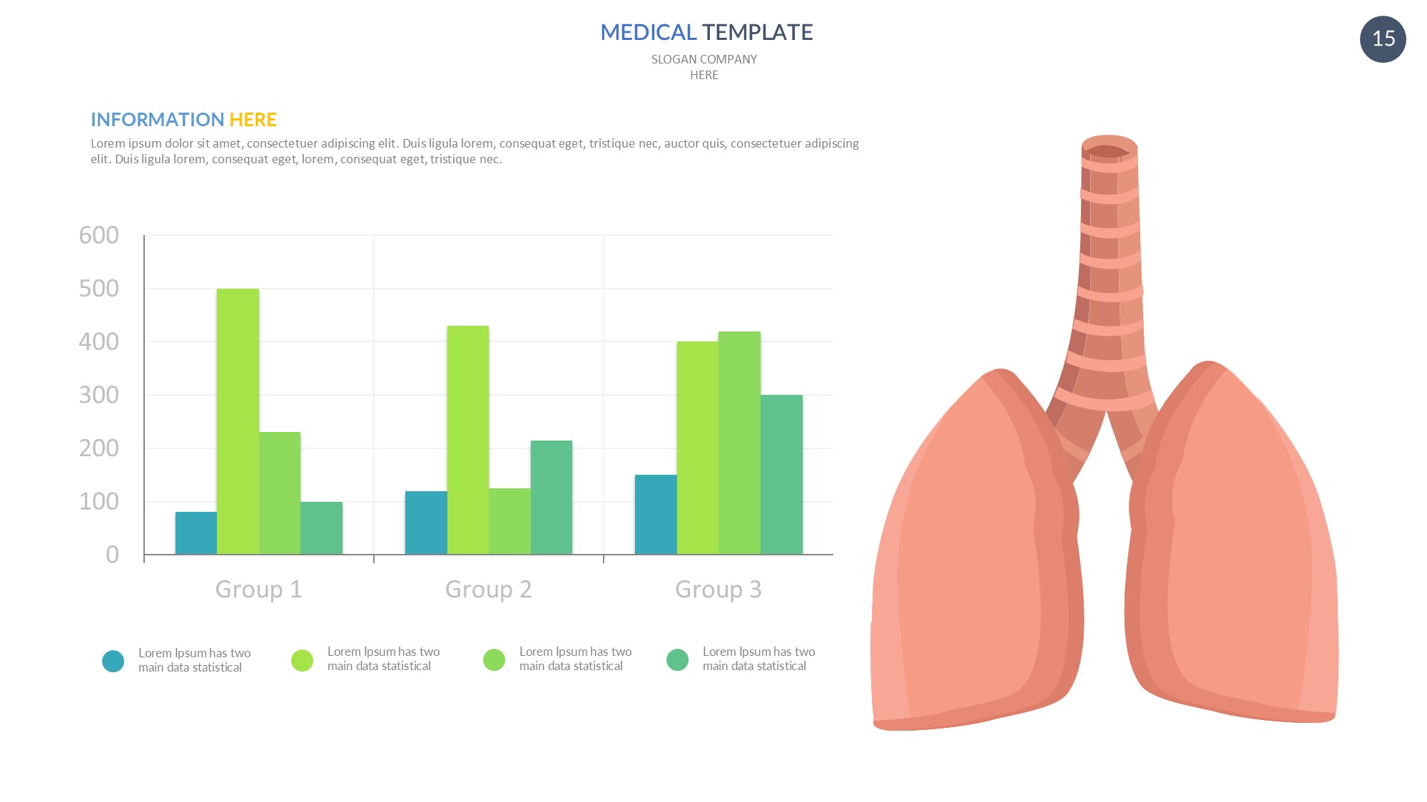 医疗医药图形信息图示PPT模板