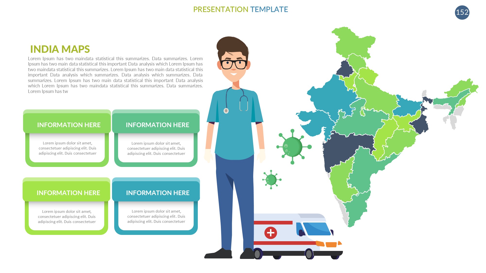 医疗医药图形信息图示PPT模板