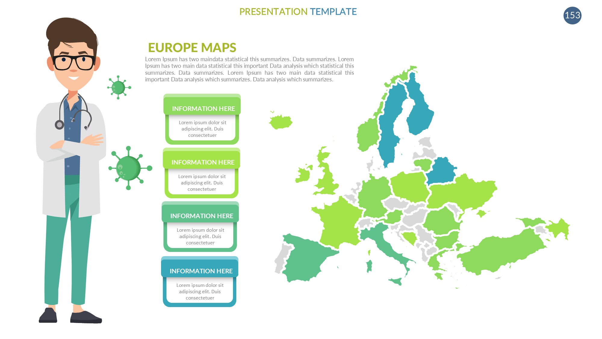 医疗医药图形信息图示PPT模板