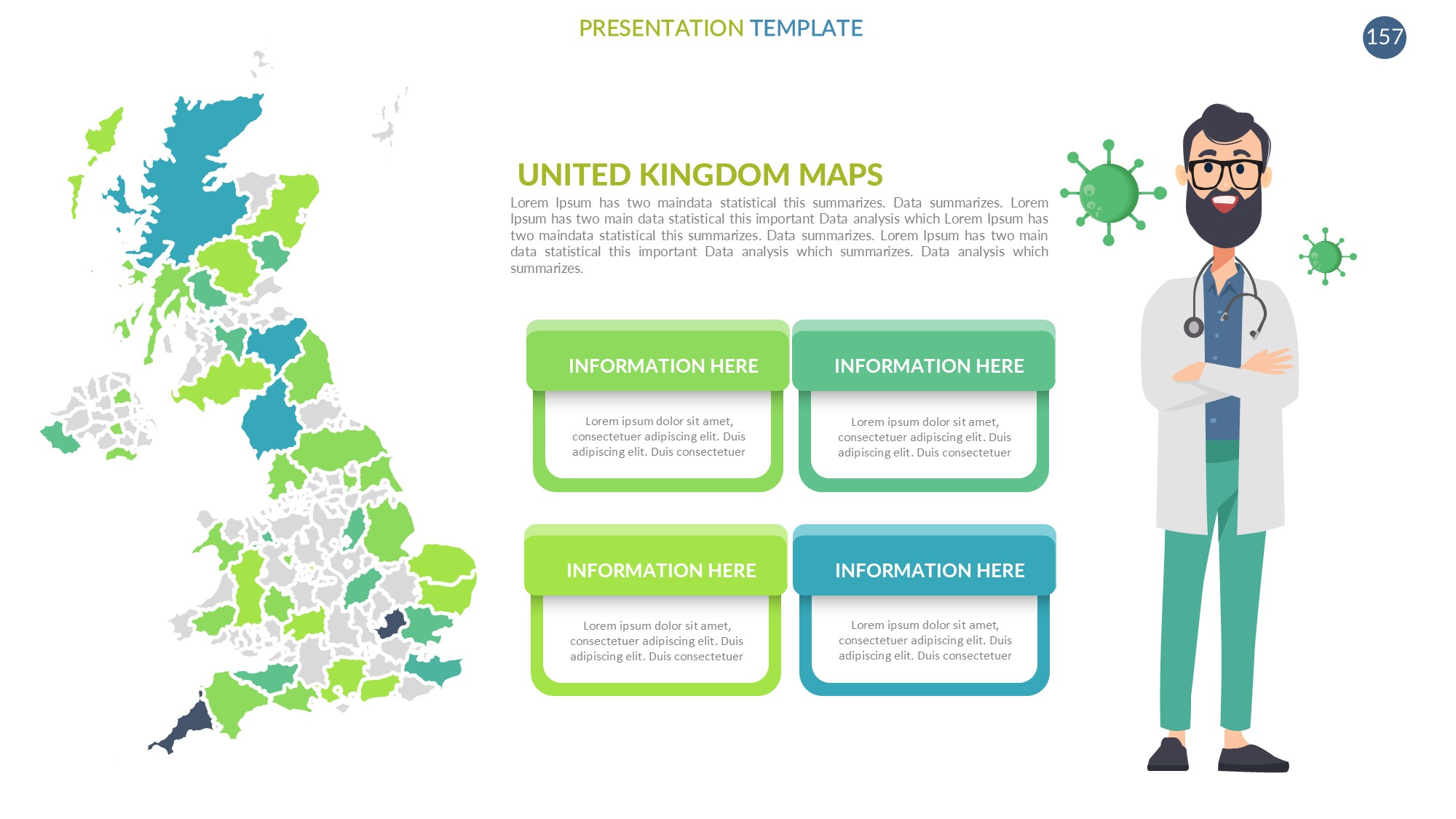 医疗医药图形信息图示PPT模板