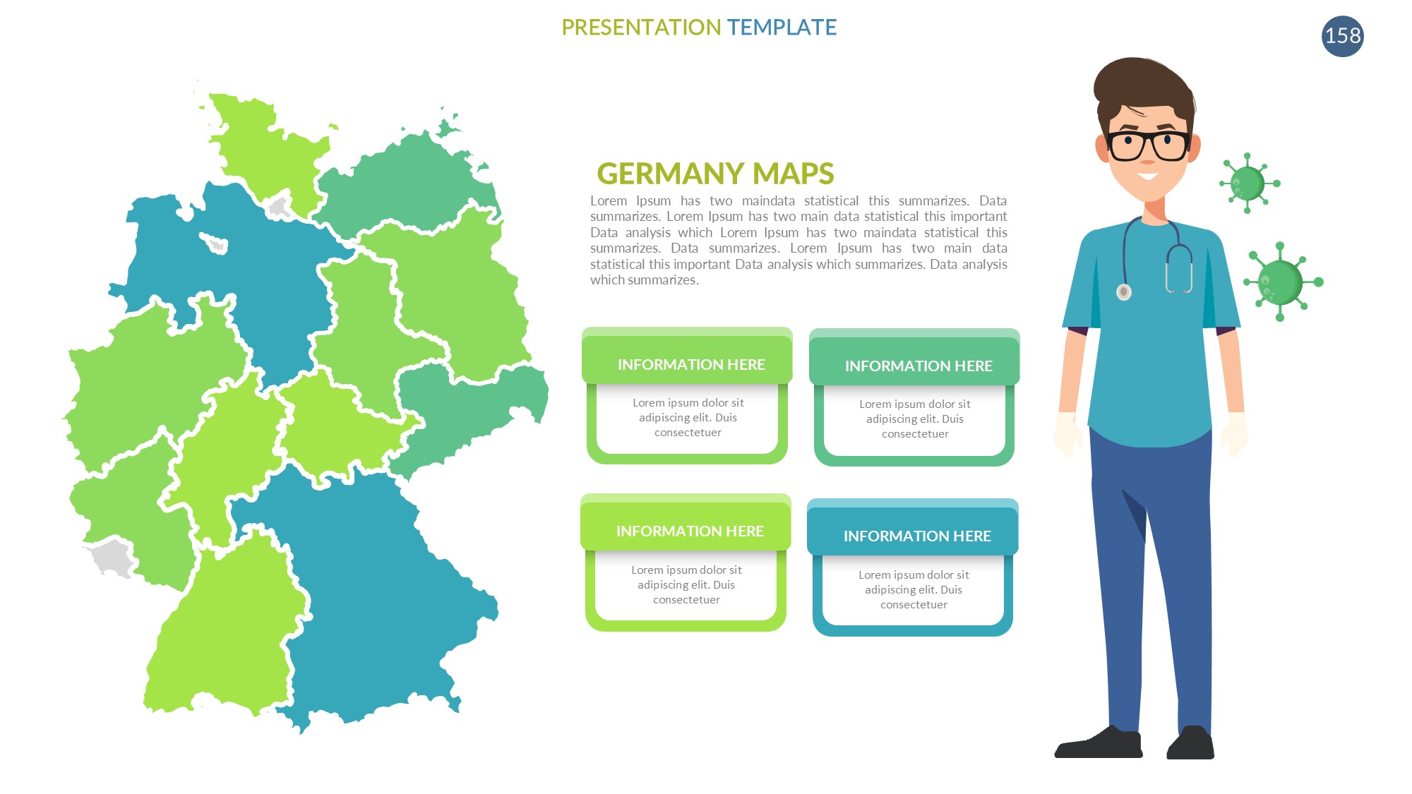 医疗医药图形信息图示PPT模板