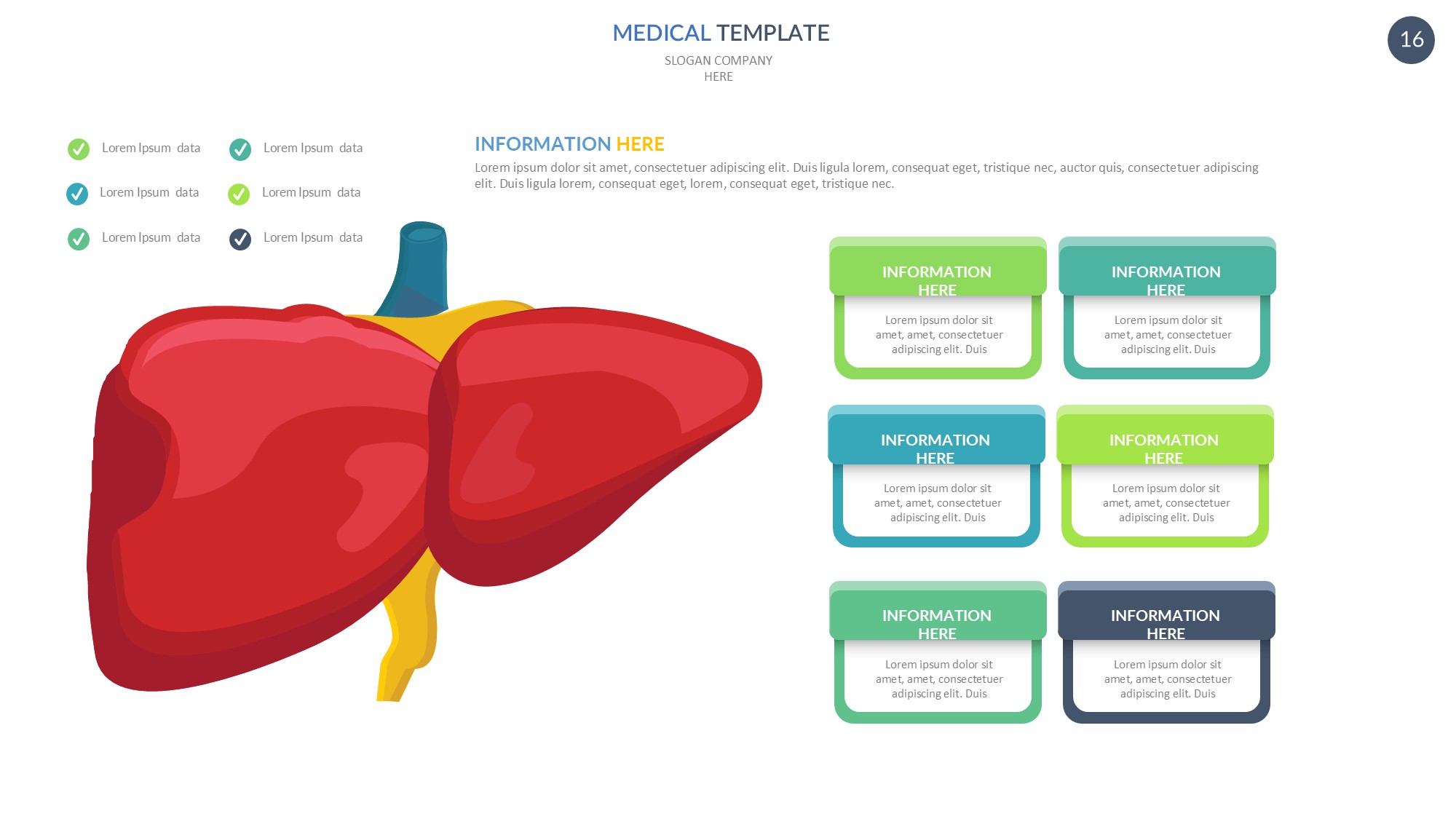 医疗医药图形信息图示PPT模板