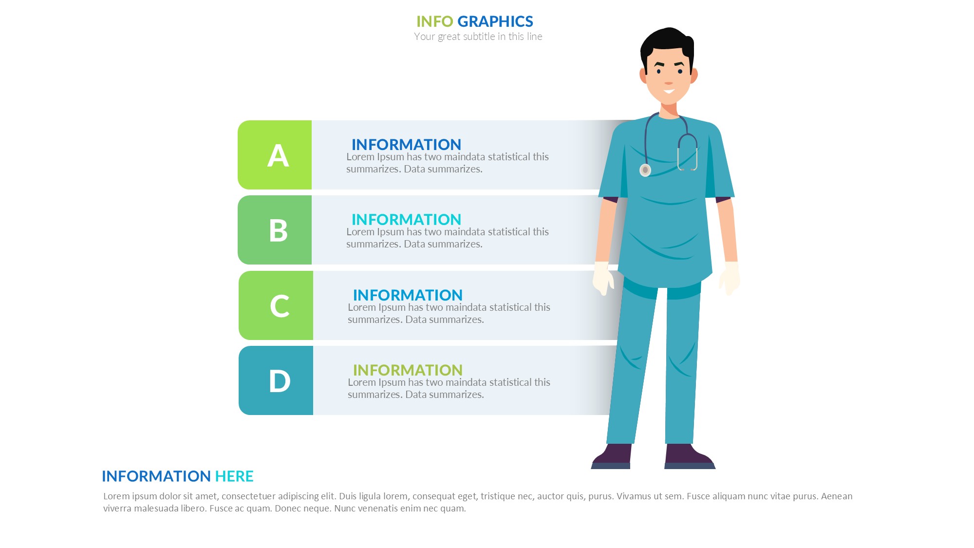 医疗医药图形信息图示PPT模板