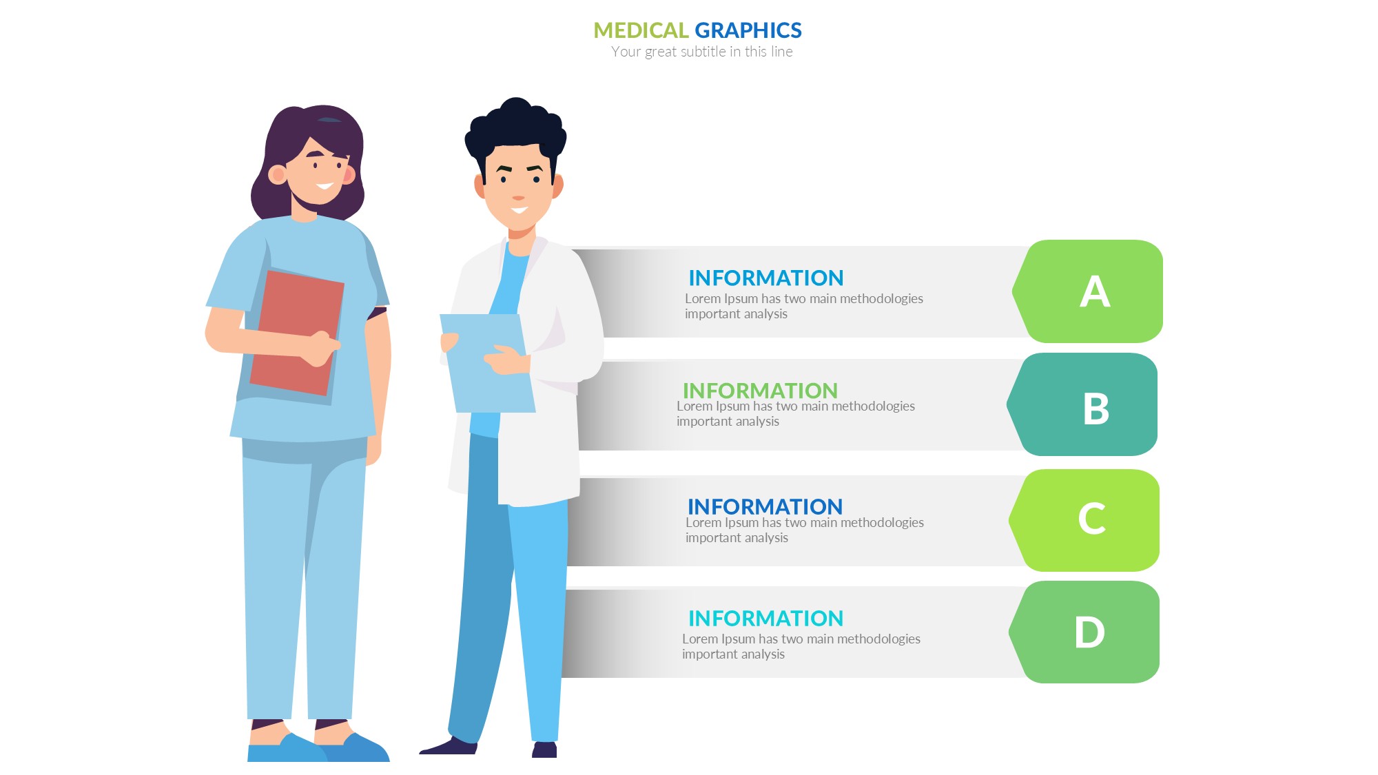 医疗医药图形信息图示PPT模板