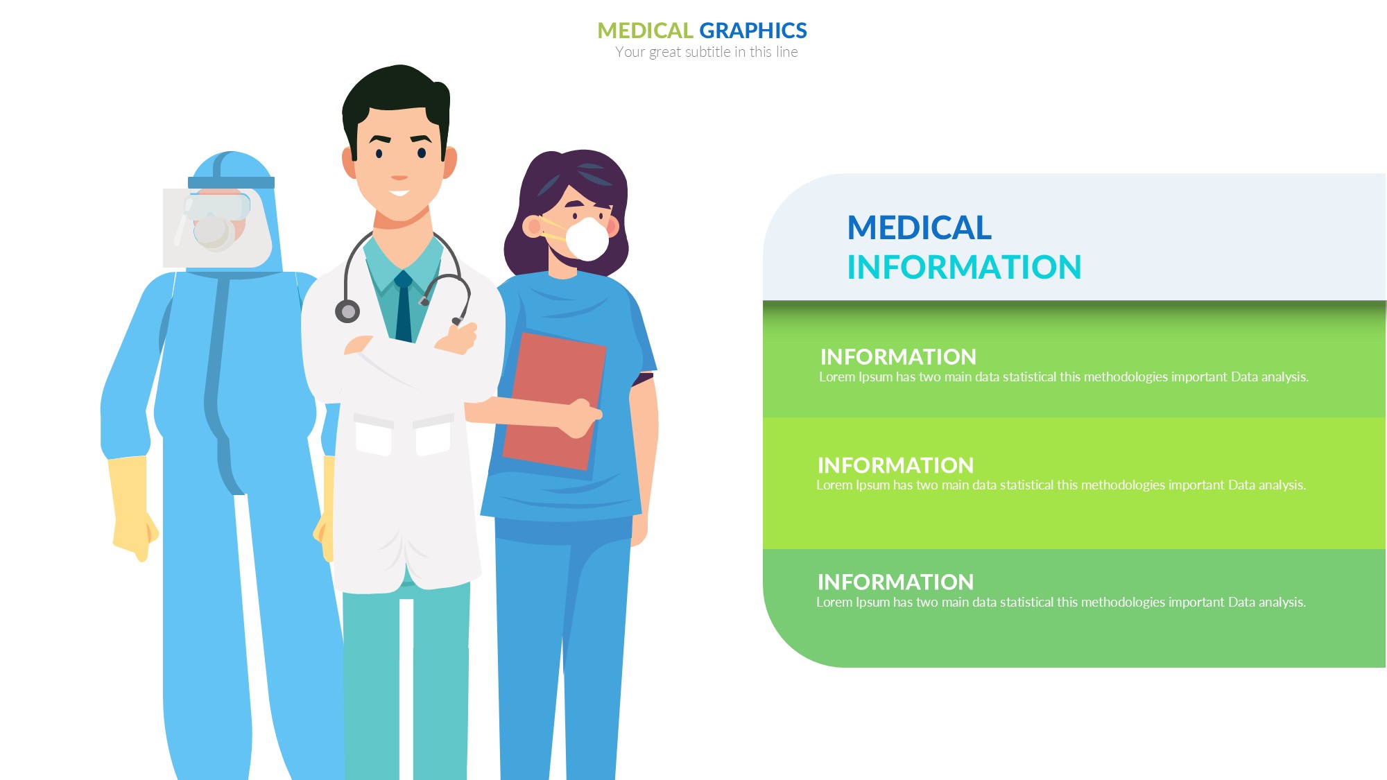 医疗医药图形信息图示PPT模板