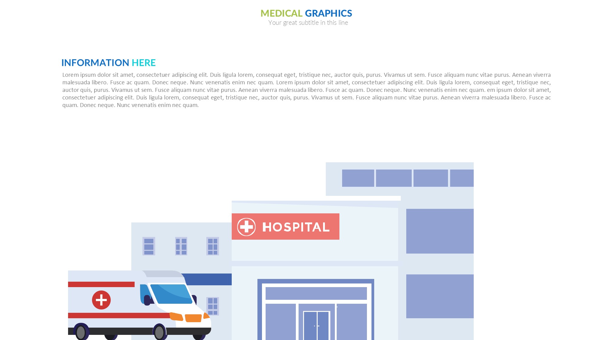 医疗医药图形信息图示PPT模板
