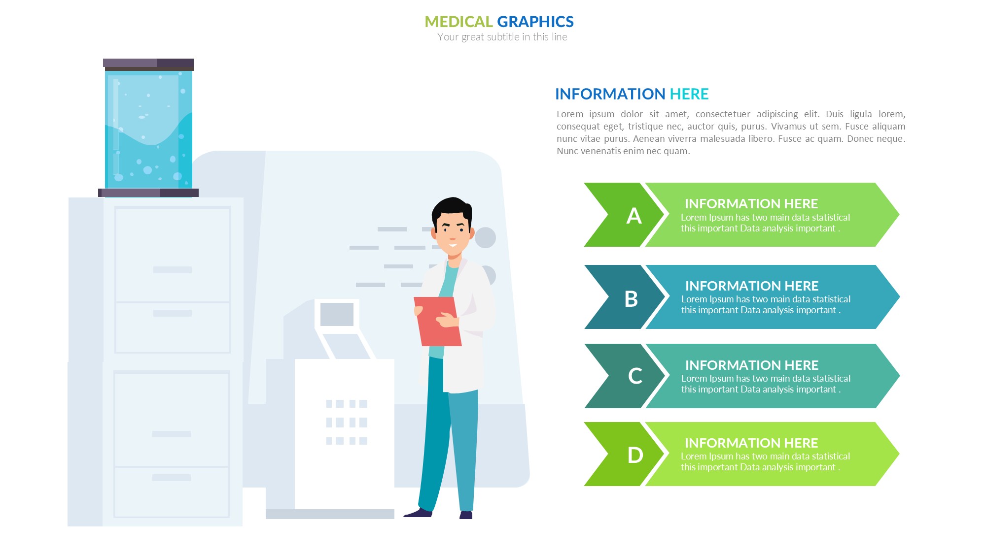 医疗医药图形信息图示PPT模板