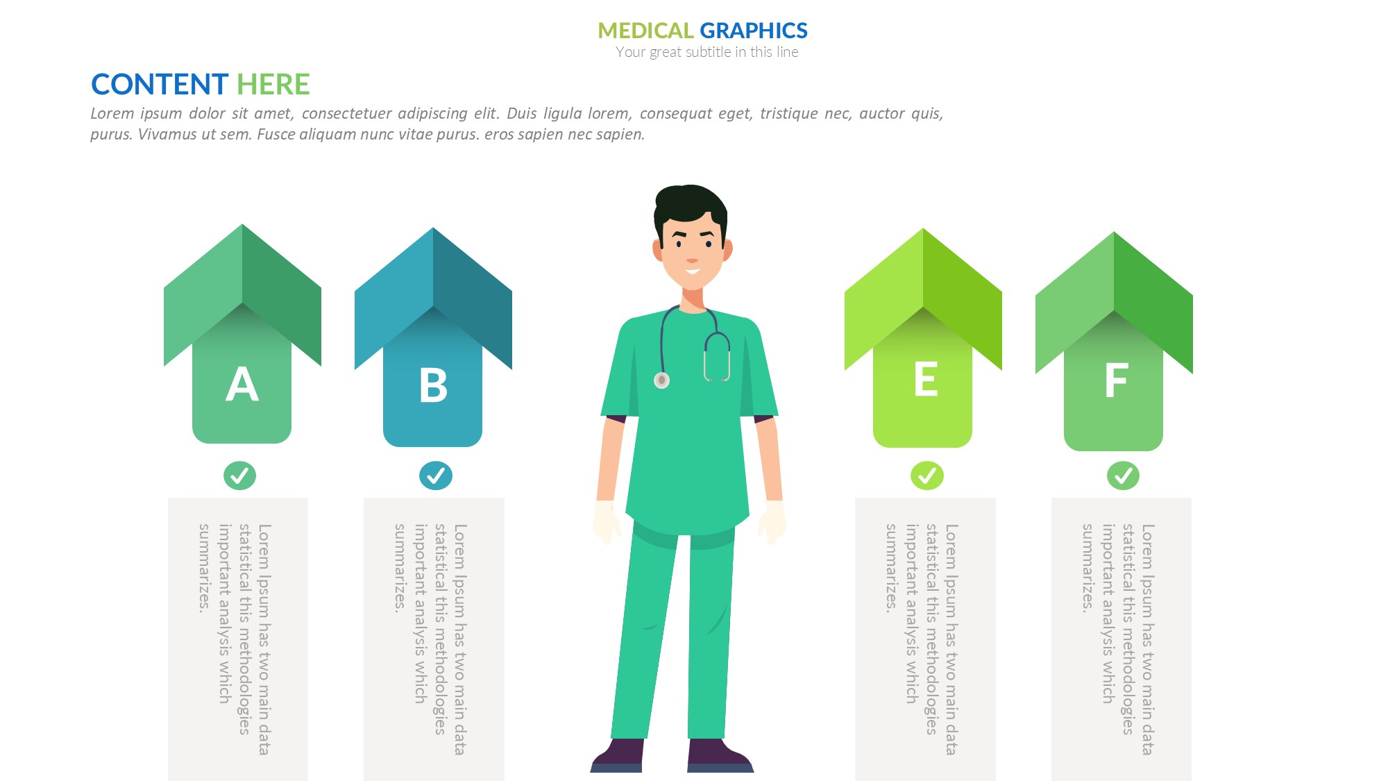 医疗医药图形信息图示PPT模板