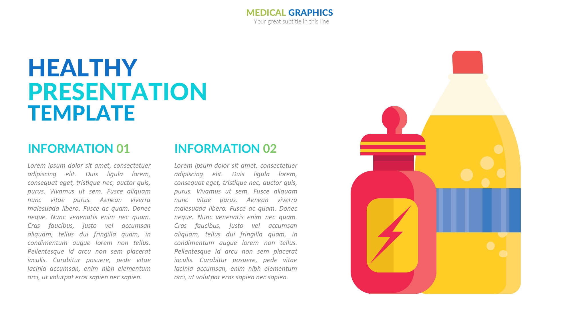 医疗医药图形信息图示PPT模板