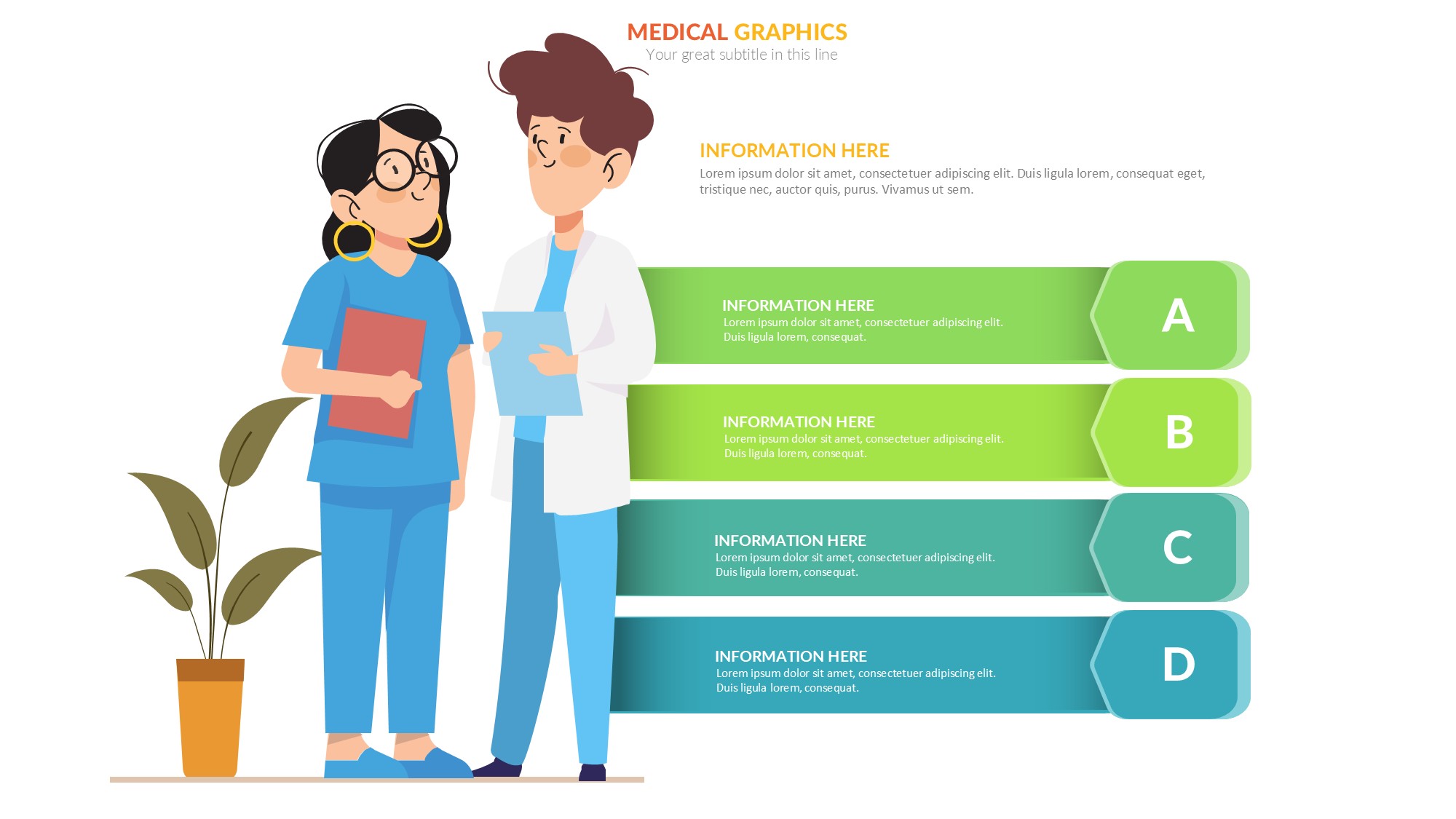 医疗医药图形信息图示PPT模板