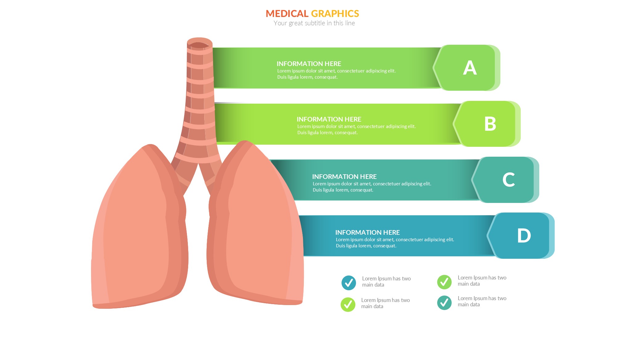 医疗医药图形信息图示PPT模板