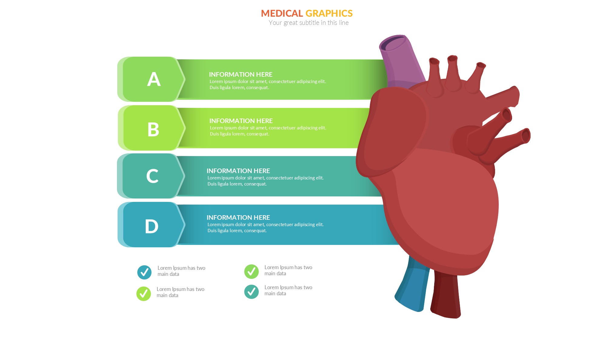 医疗医药图形信息图示PPT模板