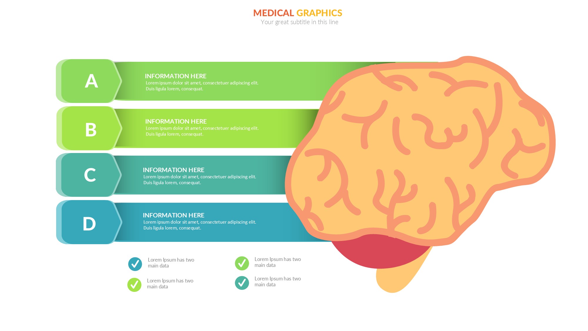 医疗医药图形信息图示PPT模板