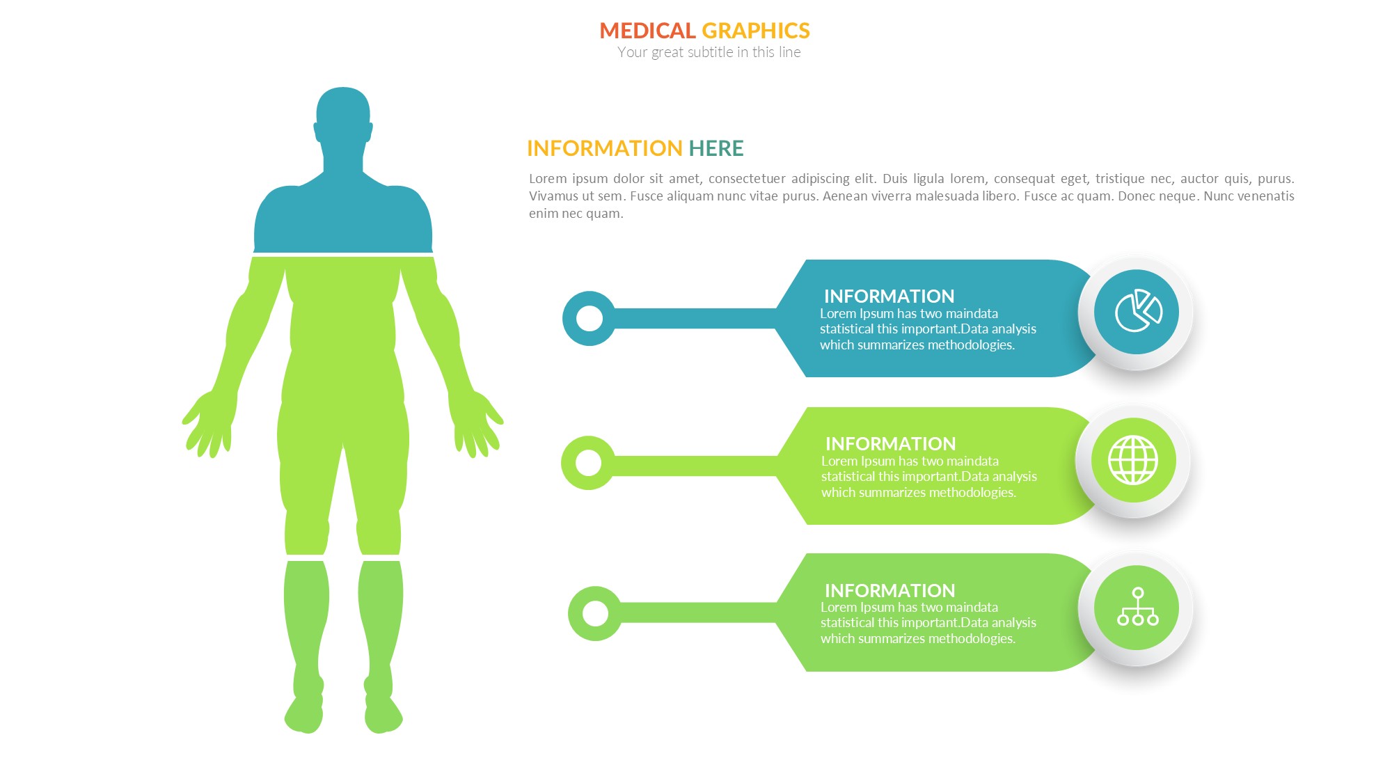 医疗医药图形信息图示PPT模板