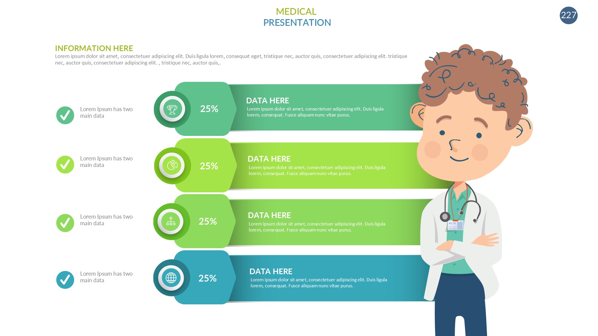 医疗医药图形信息图示PPT模板