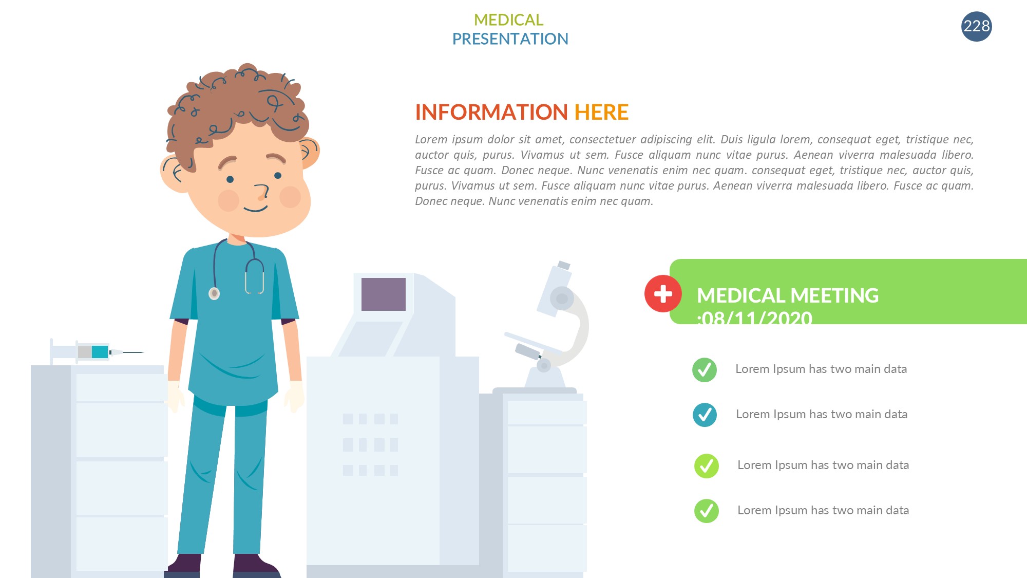 医疗医药图形信息图示PPT模板