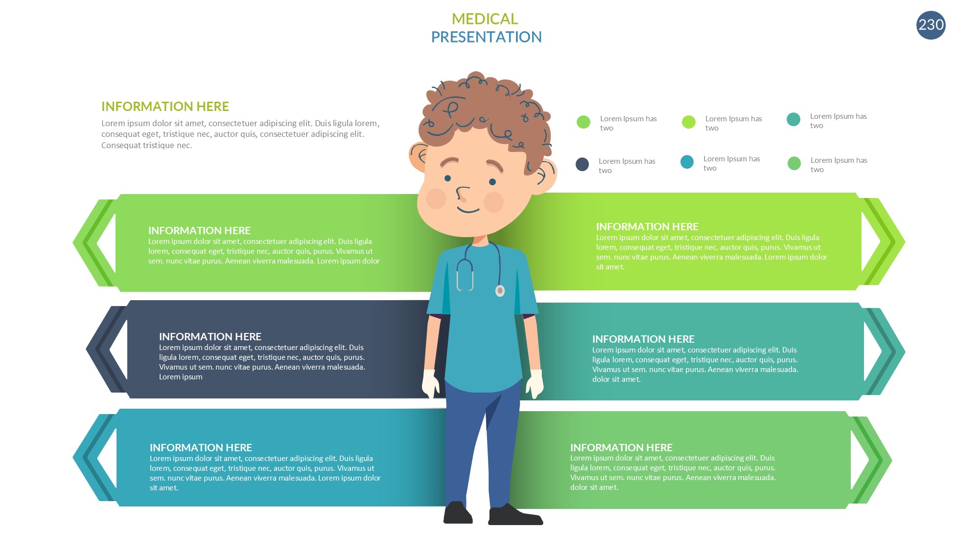 医疗医药图形信息图示PPT模板