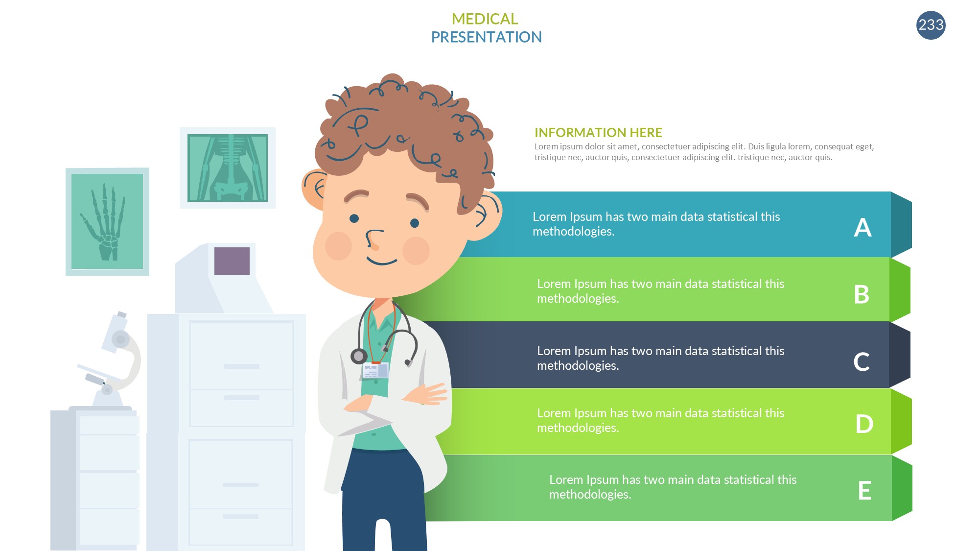 医疗医药图形信息图示PPT模板