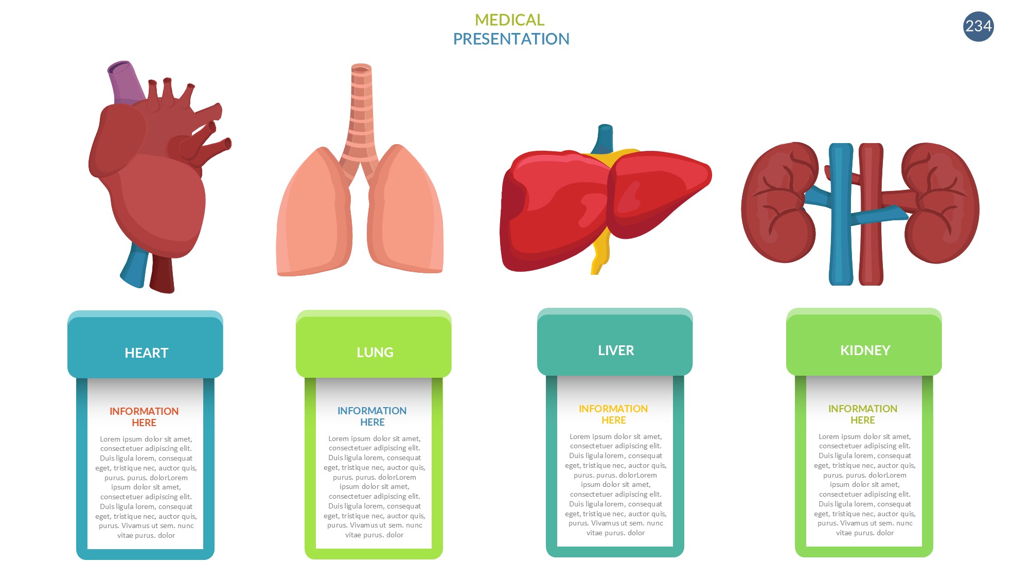 医疗医药图形信息图示PPT模板