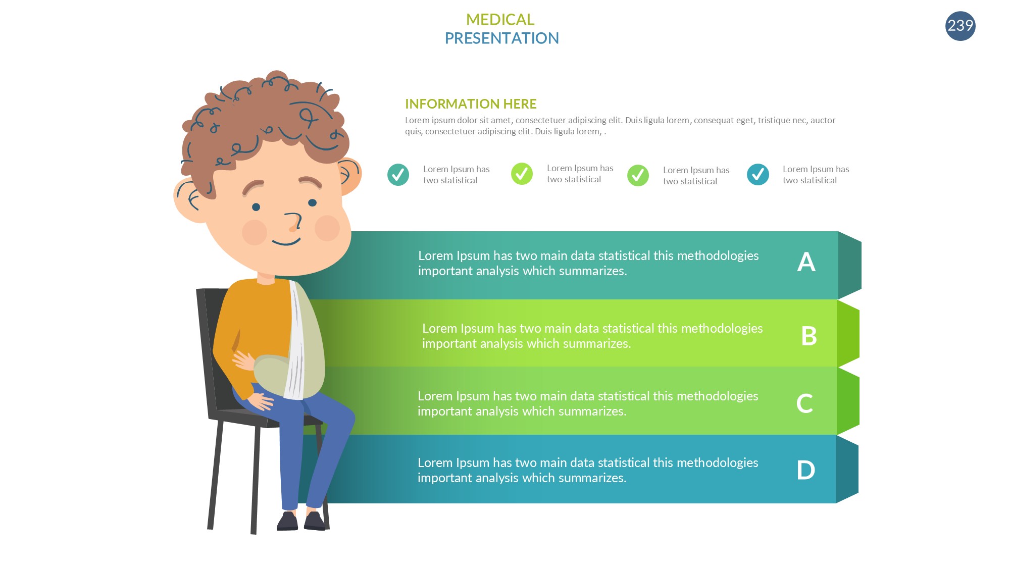 医疗医药图形信息图示PPT模板
