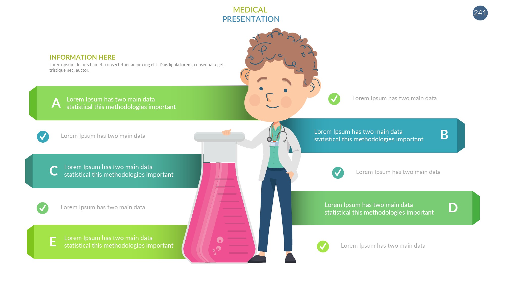 医疗医药图形信息图示PPT模板
