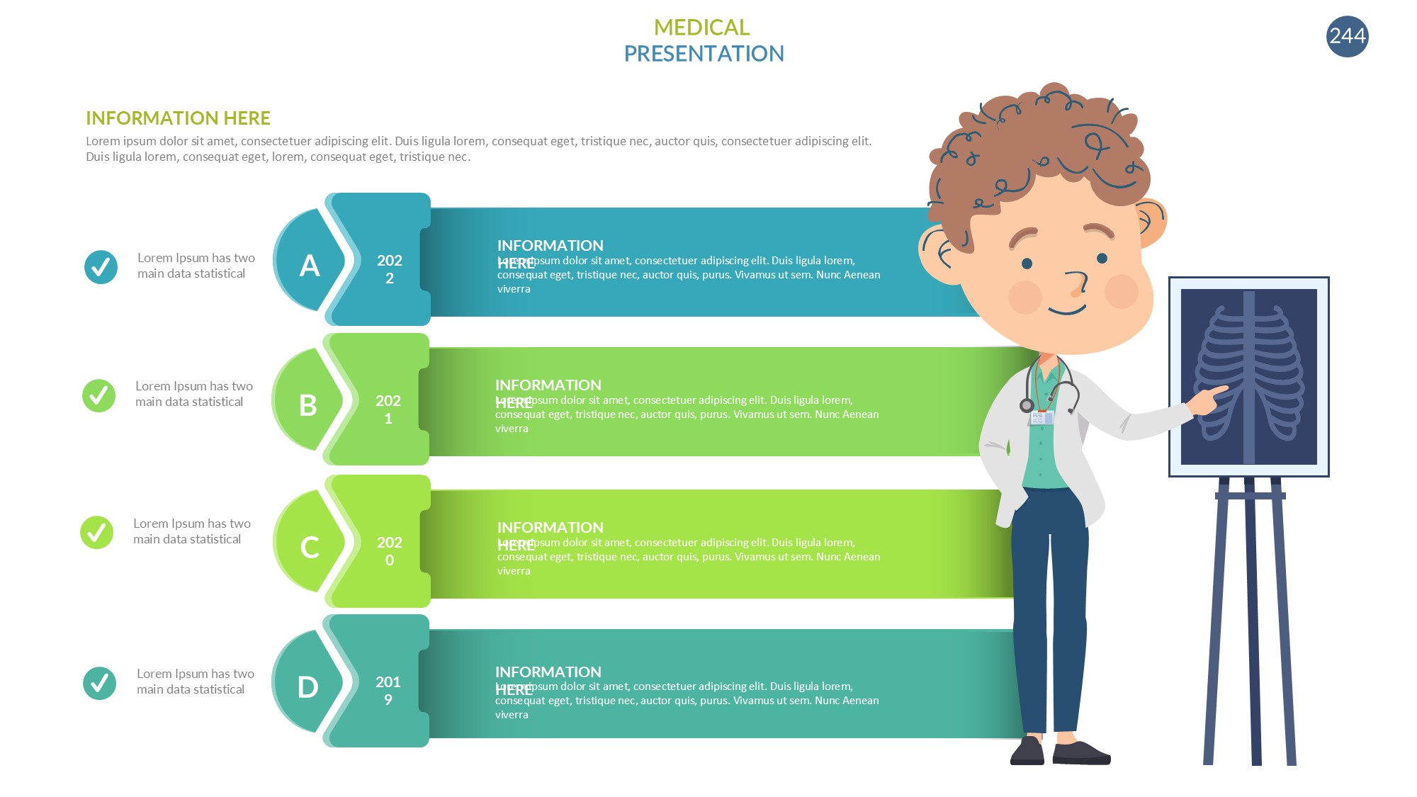 医疗医药图形信息图示PPT模板