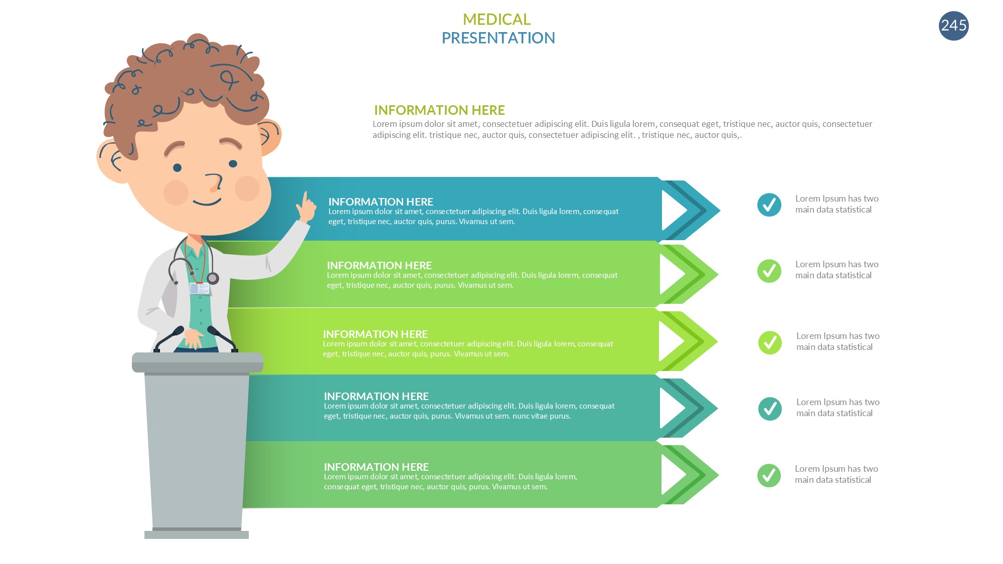 医疗医药图形信息图示PPT模板