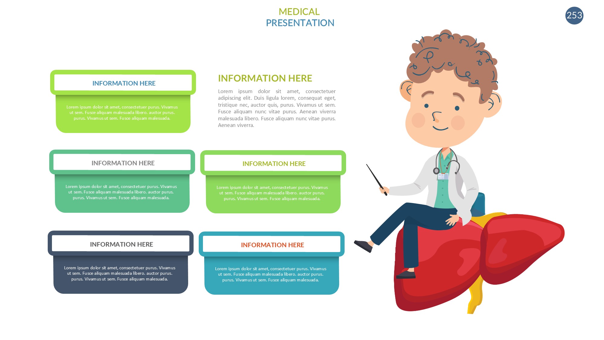 医疗医药图形信息图示PPT模板