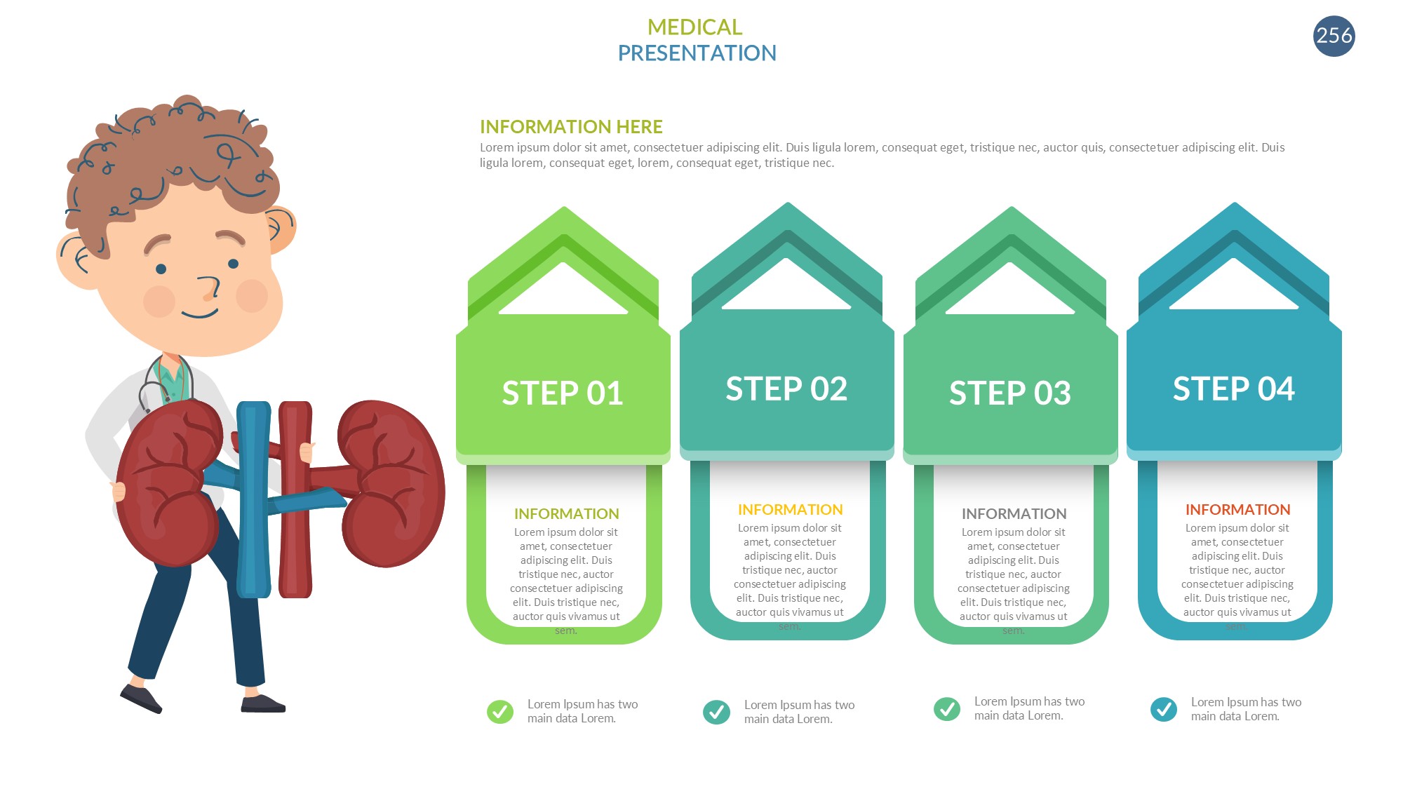 医疗医药图形信息图示PPT模板