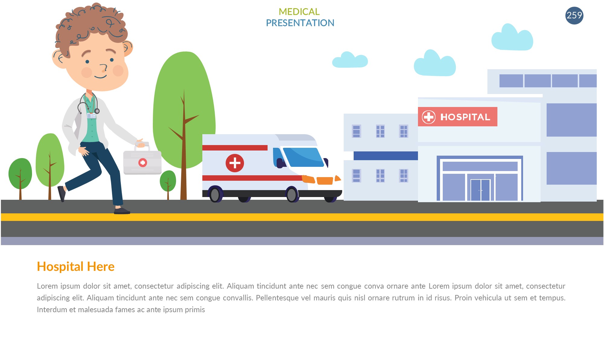 医疗医药图形信息图示PPT模板
