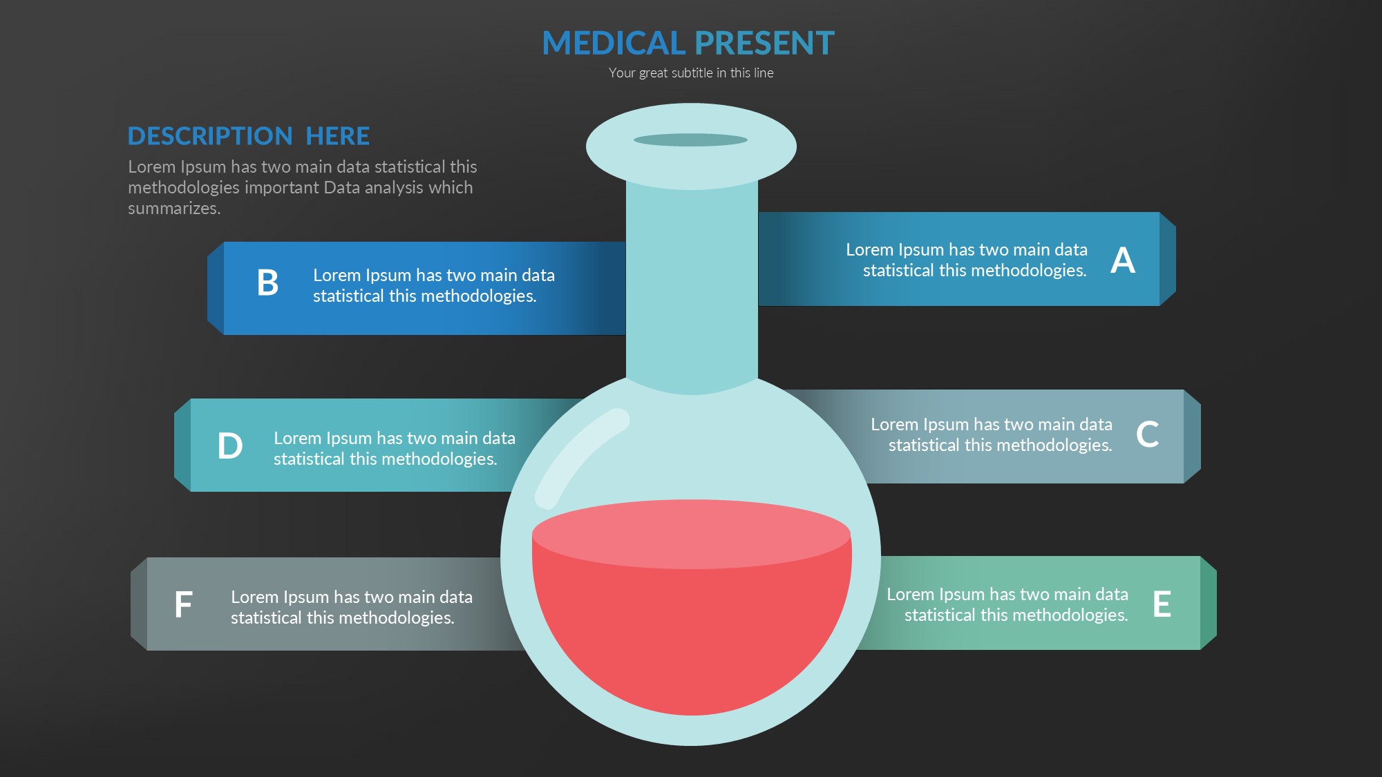 医疗医药图形信息图示PPT模板