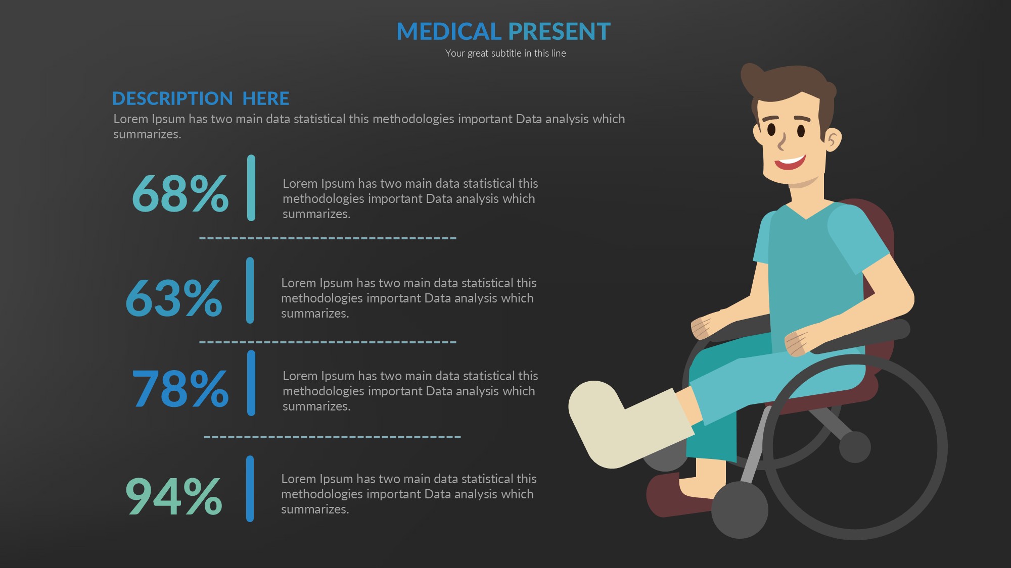 医疗医药图形信息图示PPT模板