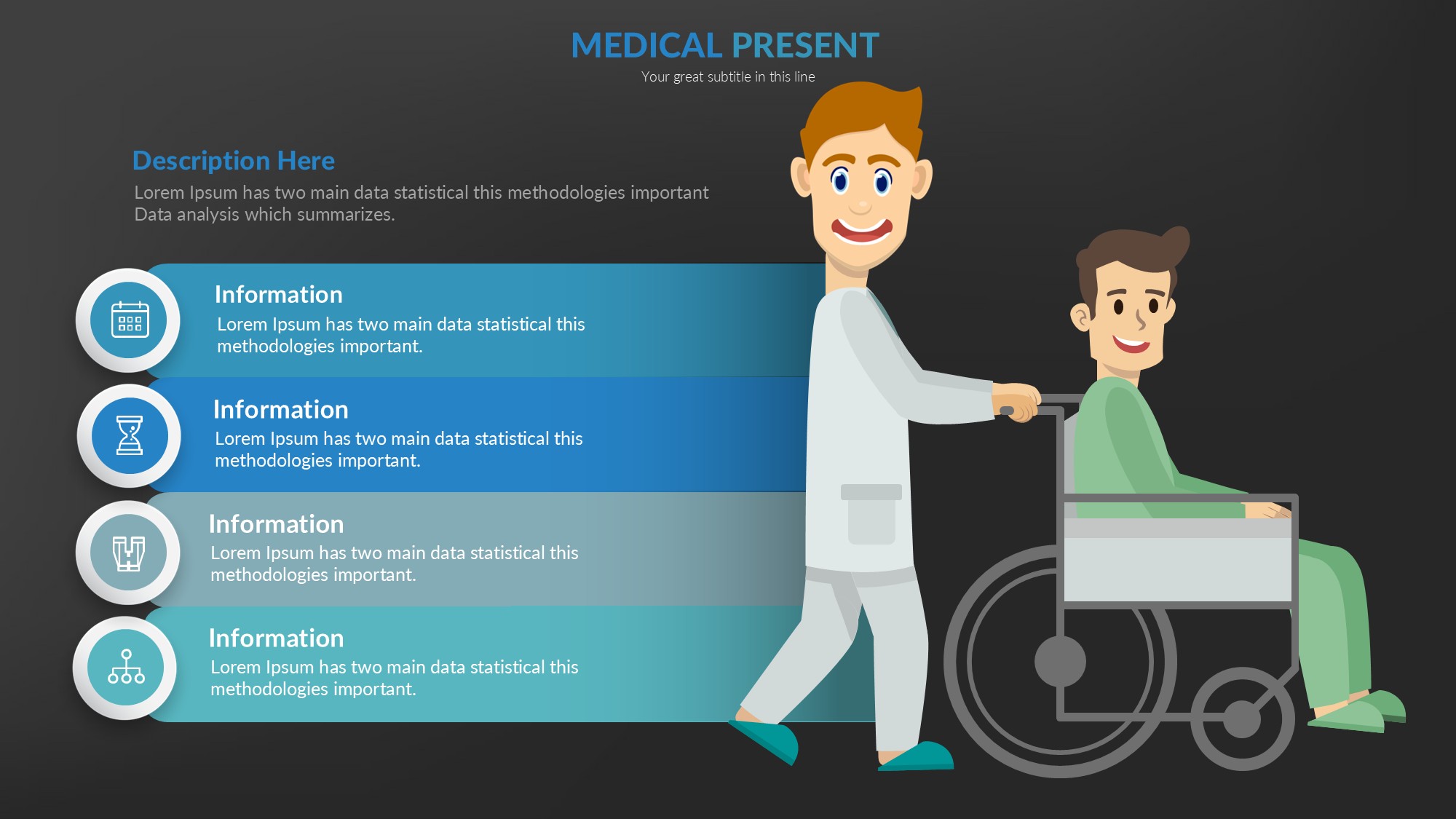 医疗医药图形信息图示PPT模板