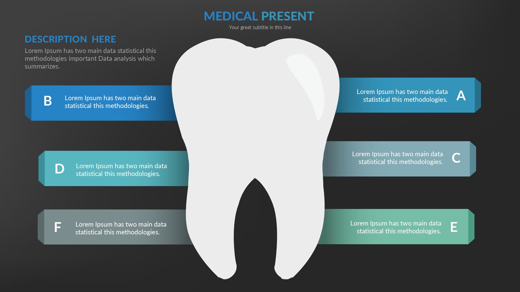 医疗医药图形信息图示PPT模板