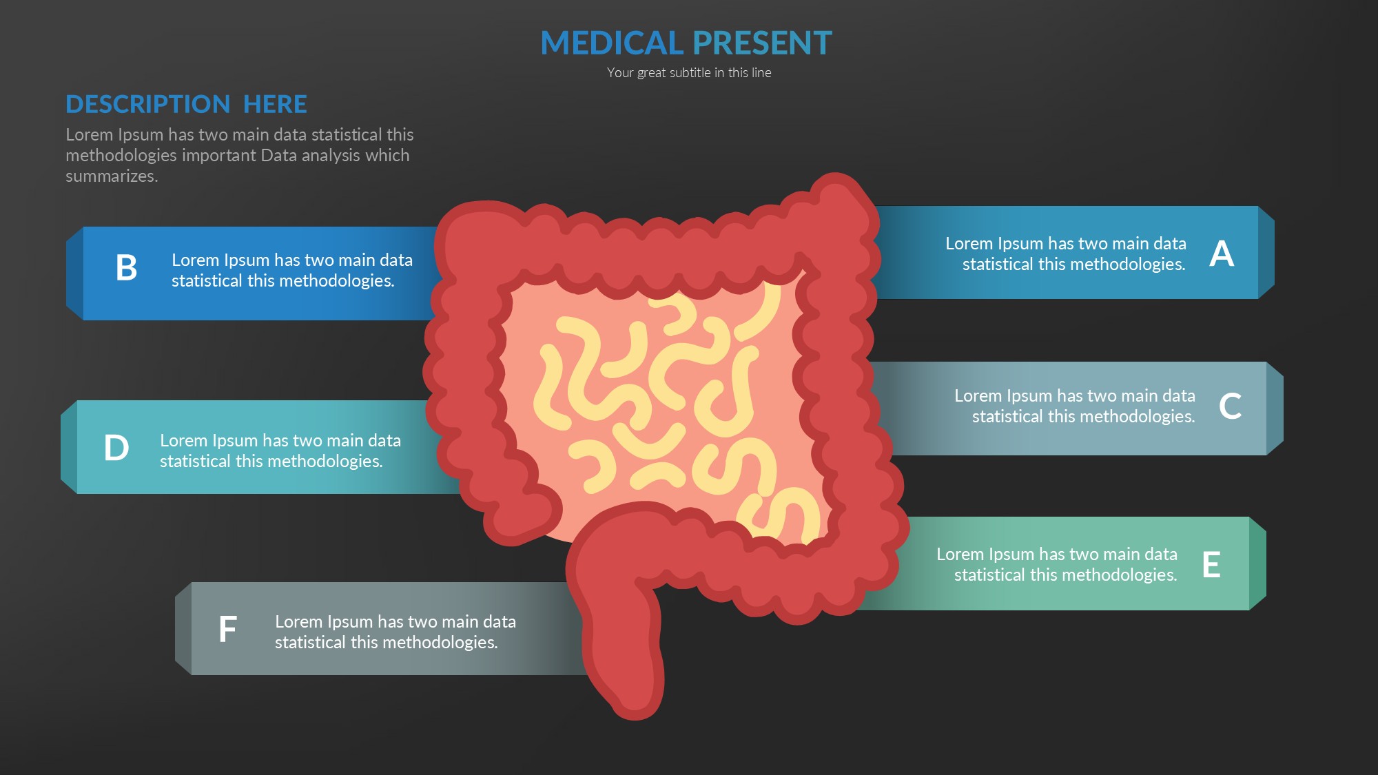 医疗医药图形信息图示PPT模板