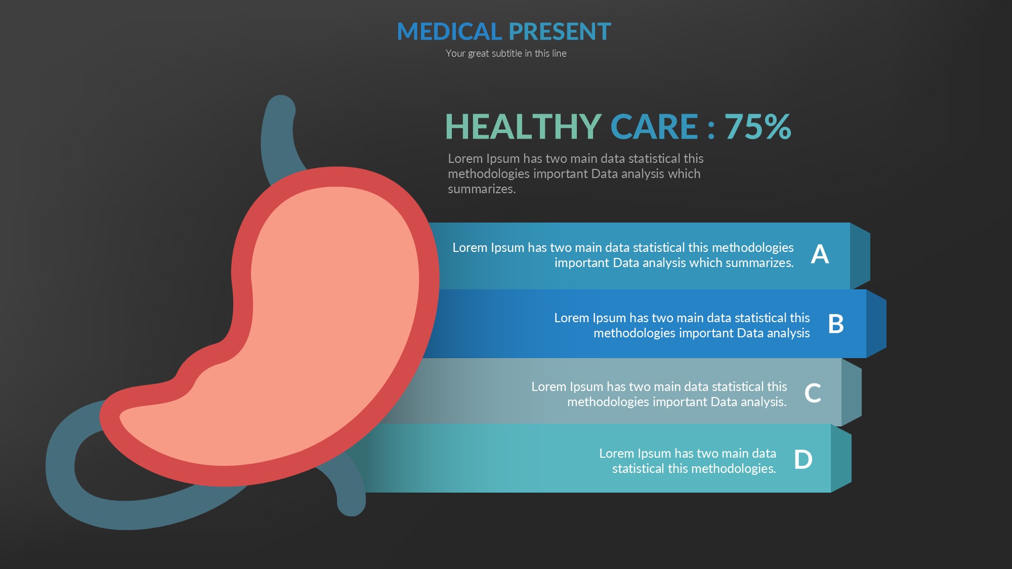 医疗医药图形信息图示PPT模板