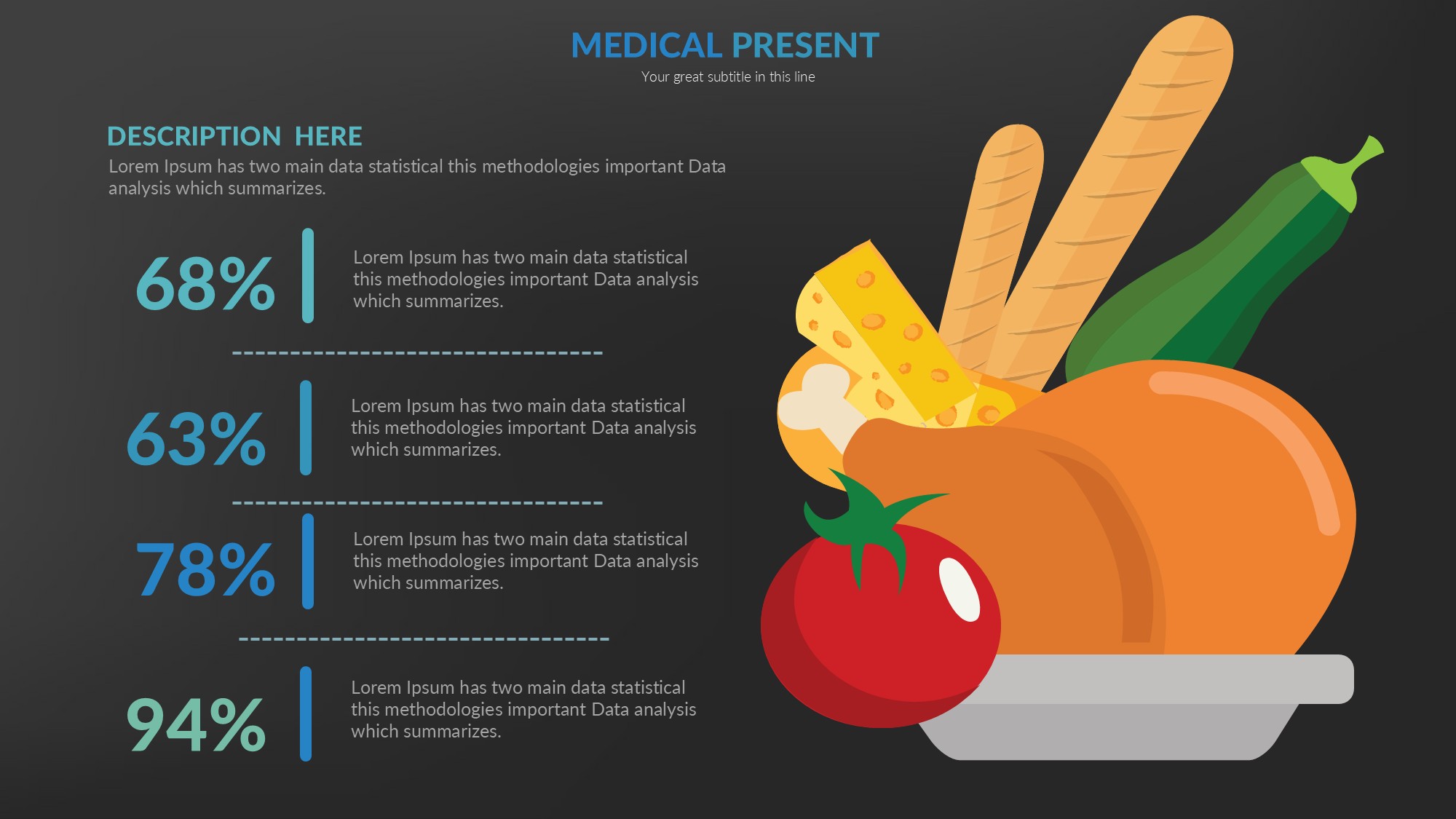 医疗医药图形信息图示PPT模板