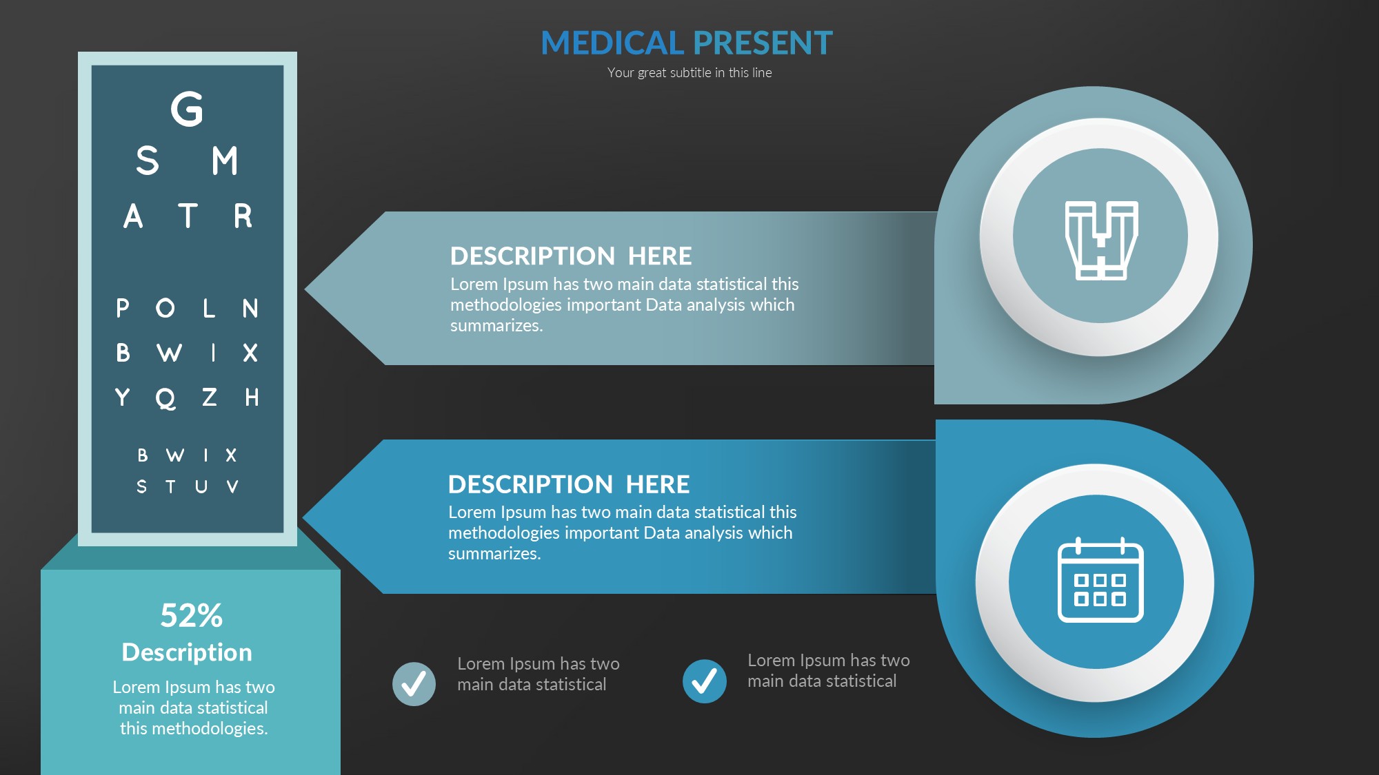 医疗医药图形信息图示PPT模板