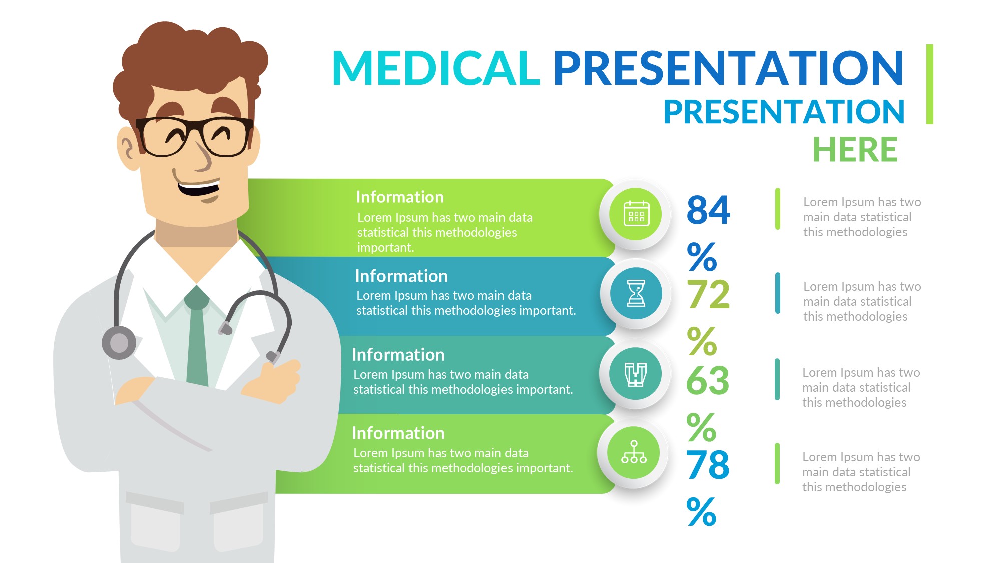 医疗医药图形信息图示PPT模板
