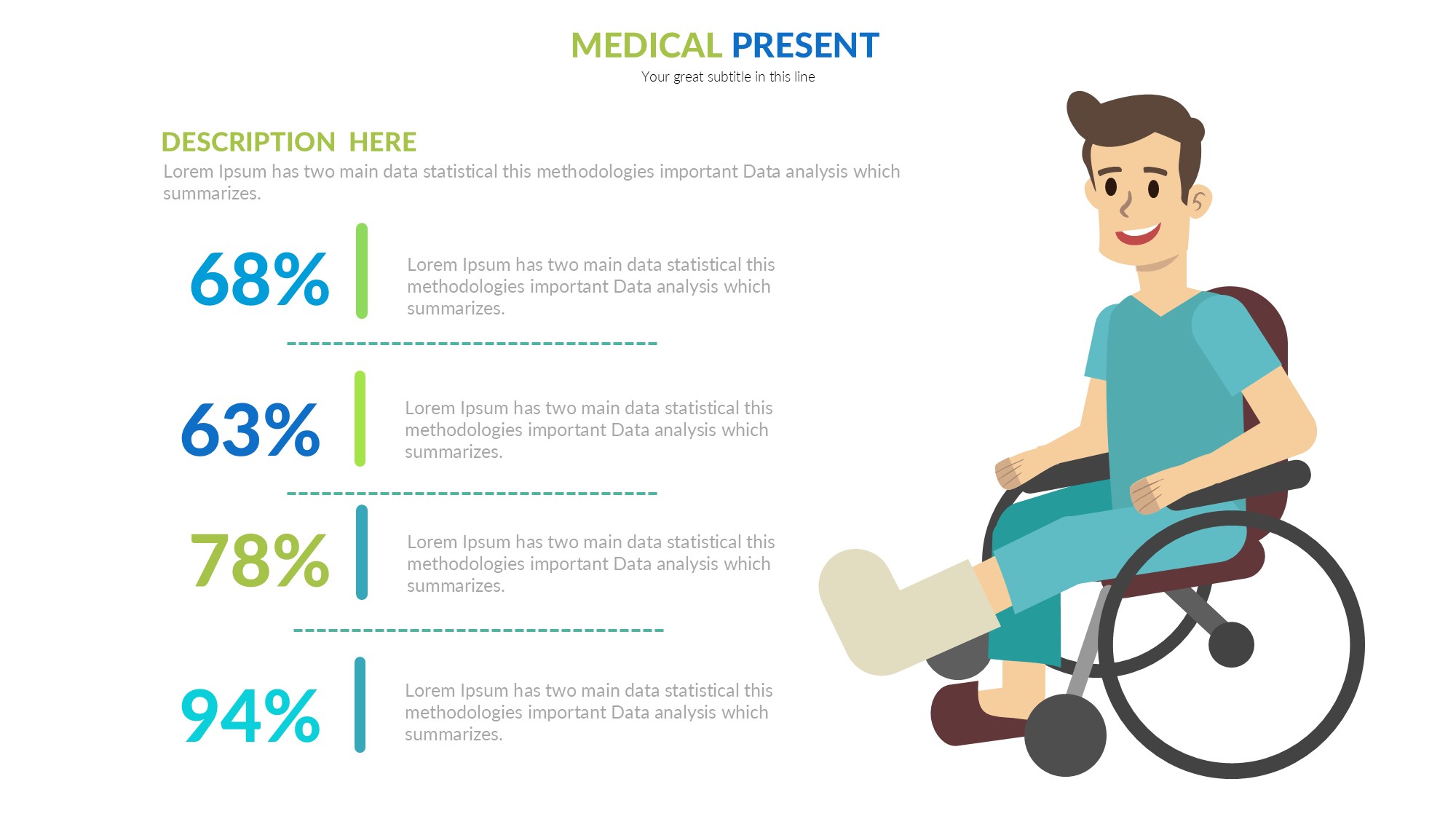 医疗医药图形信息图示PPT模板