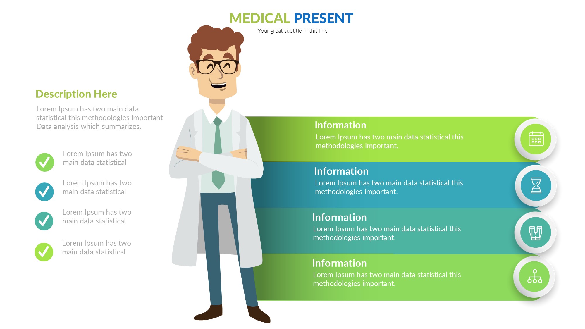 医疗医药图形信息图示PPT模板