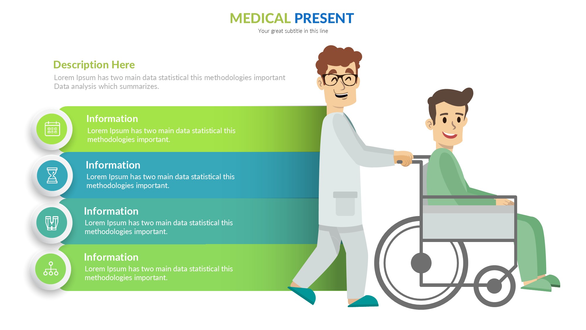 医疗医药图形信息图示PPT模板