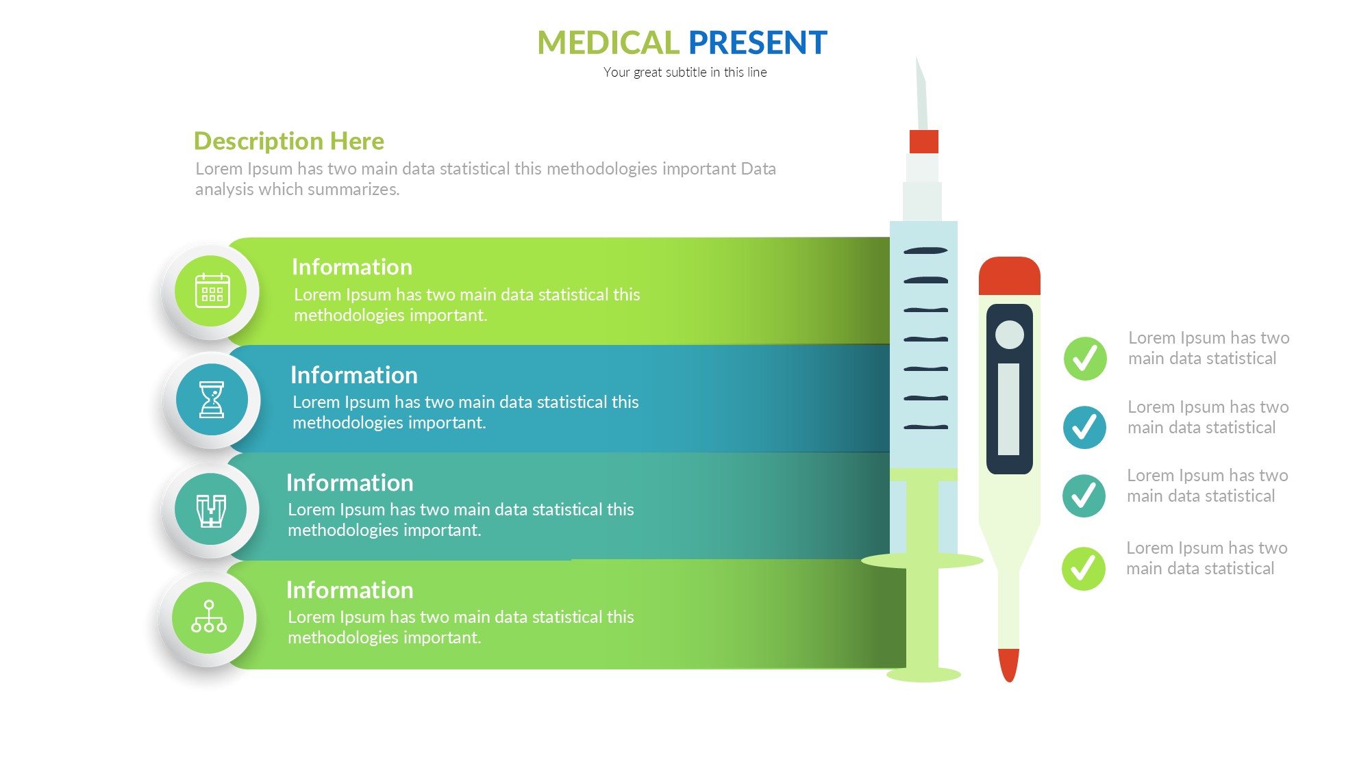 医疗医药图形信息图示PPT模板