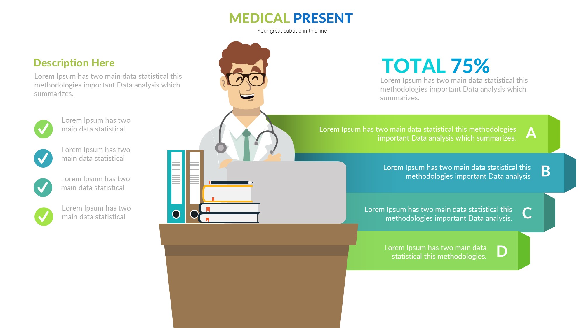 医疗医药图形信息图示PPT模板