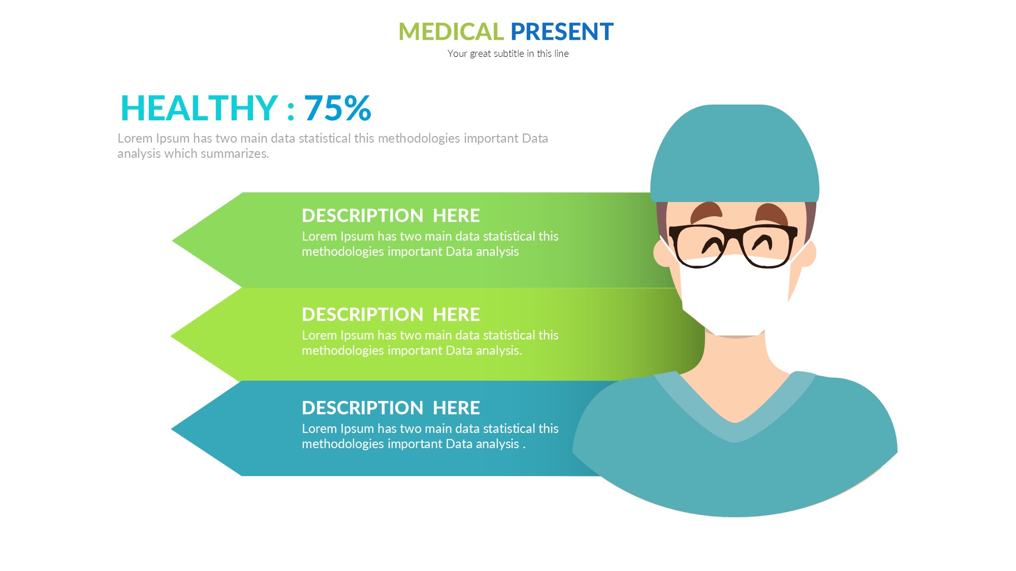 医疗医药图形信息图示PPT模板