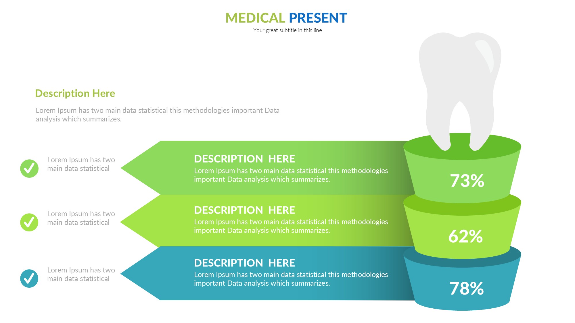 医疗医药图形信息图示PPT模板