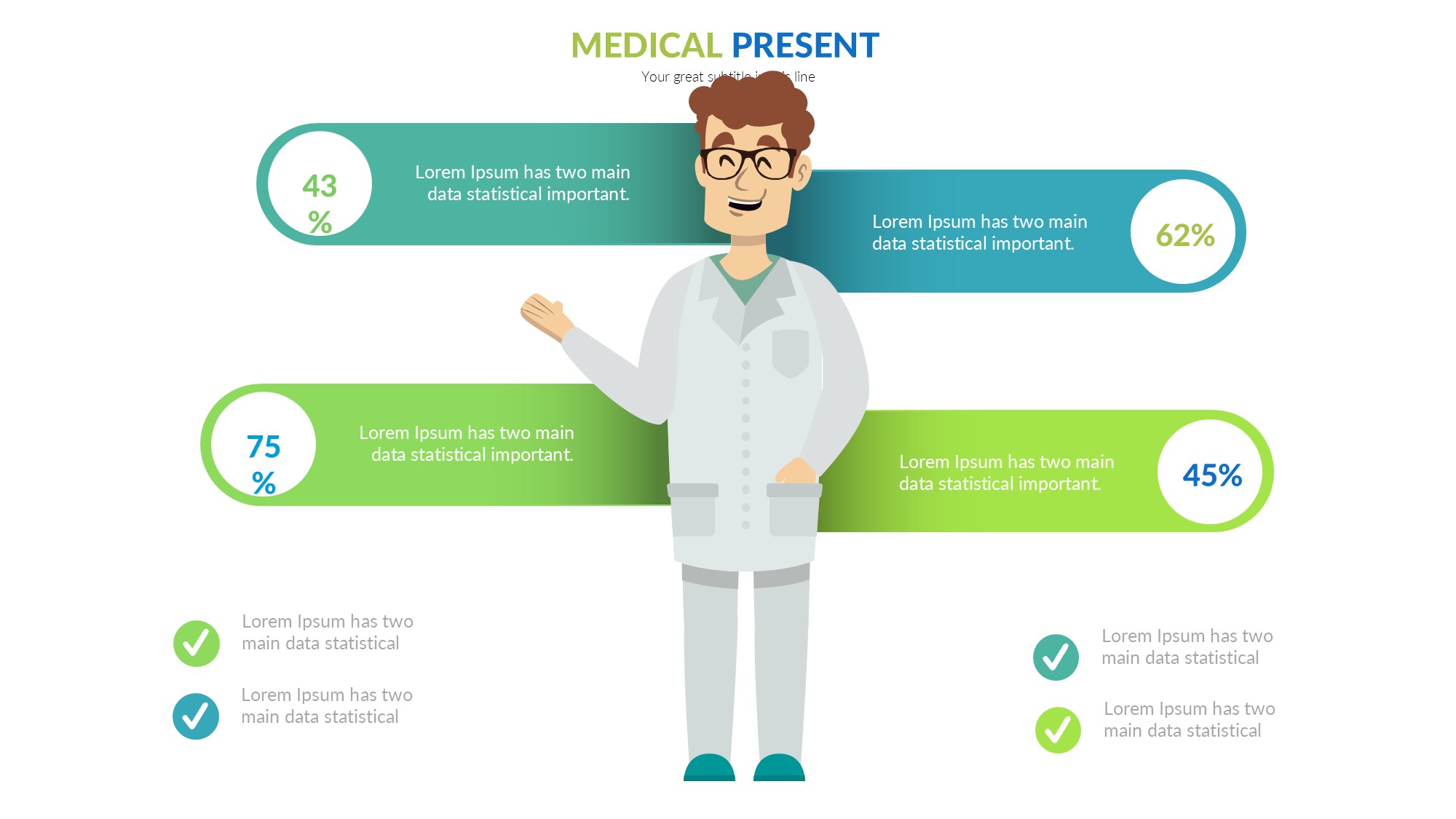 医疗医药图形信息图示PPT模板
