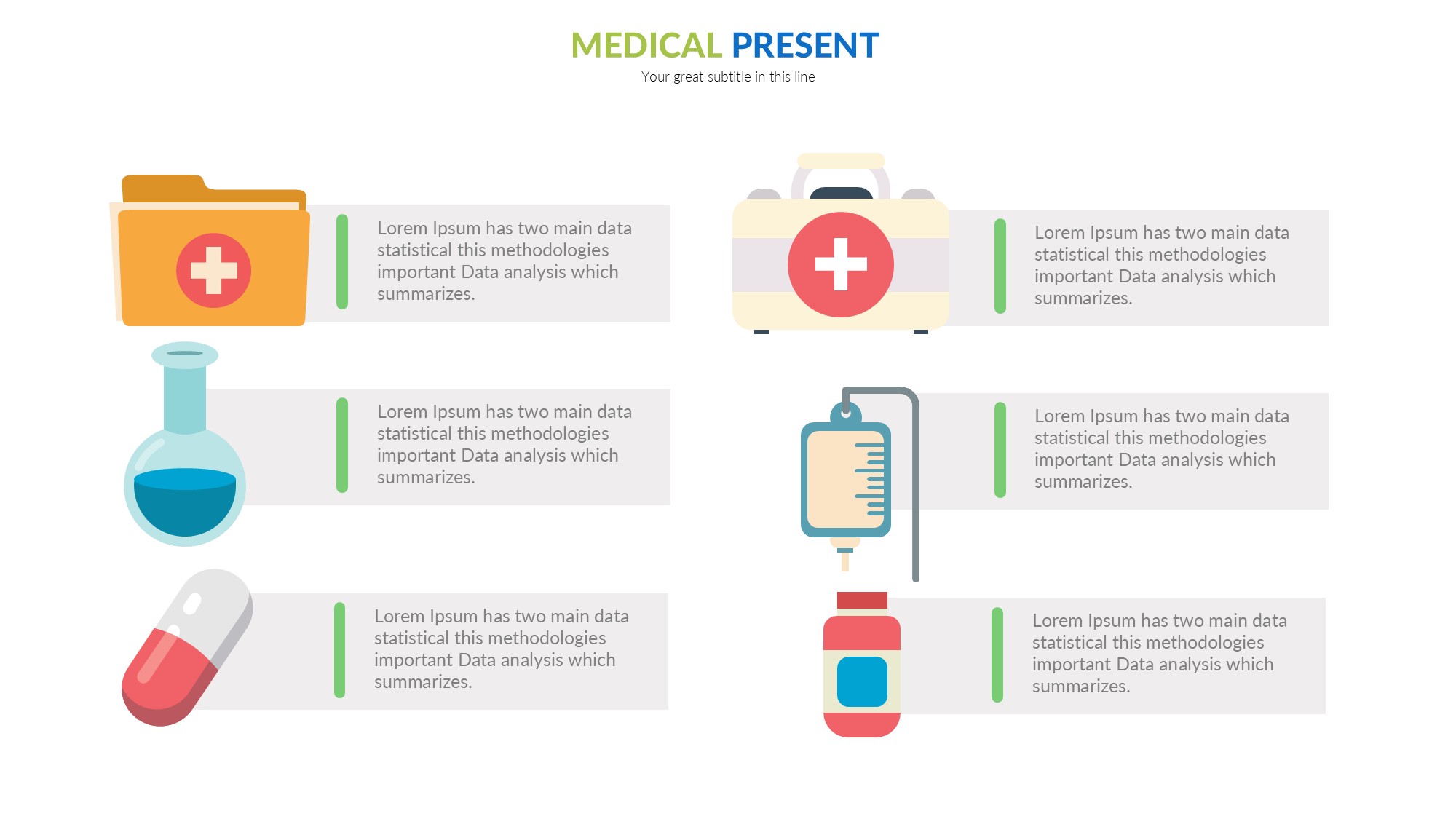 医疗医药图形信息图示PPT模板