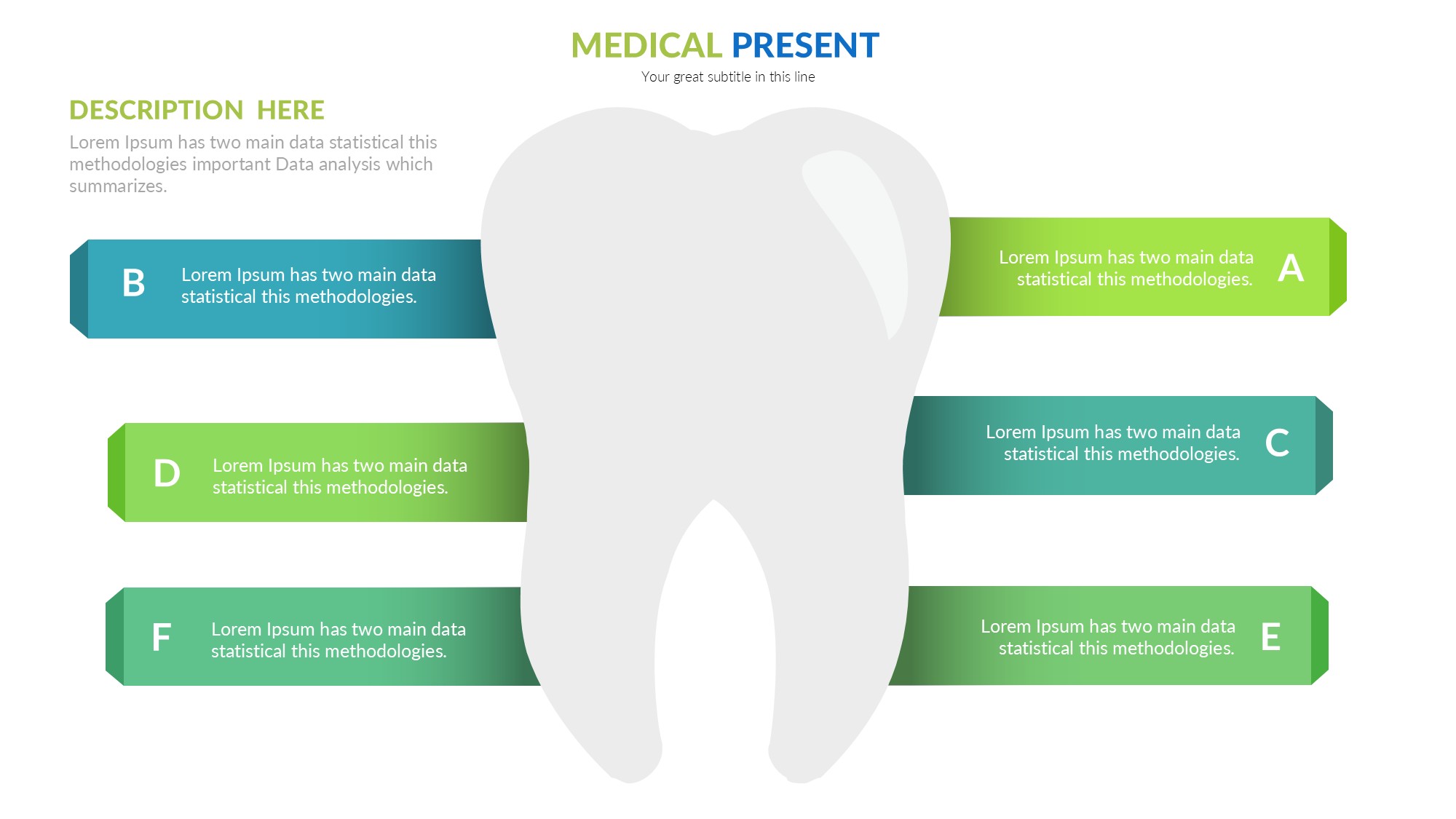 医疗医药图形信息图示PPT模板